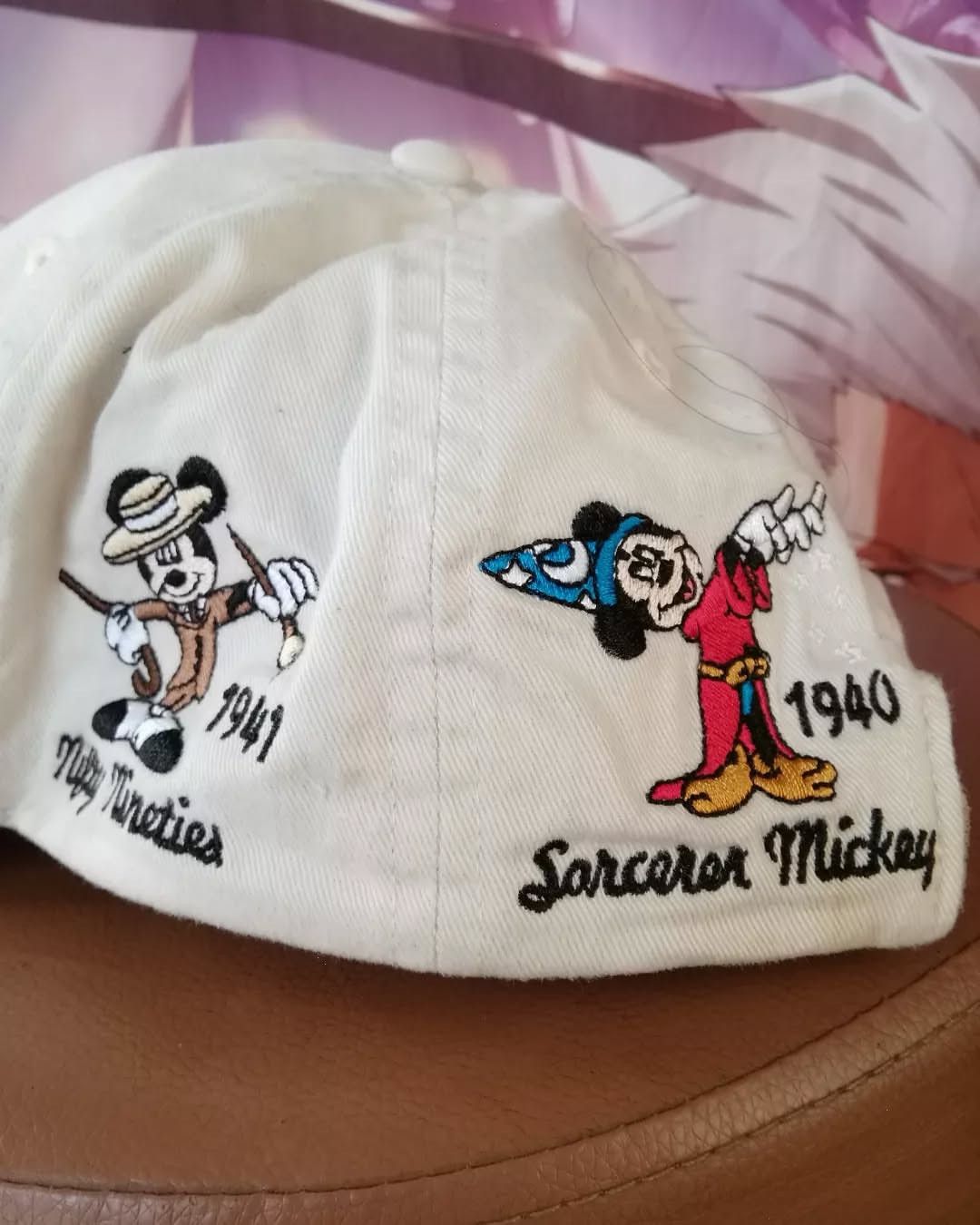 Disney Vintage Disney Mickey Mouse Embroidery White Cap Size ONE SIZE - 3 Thumbnail