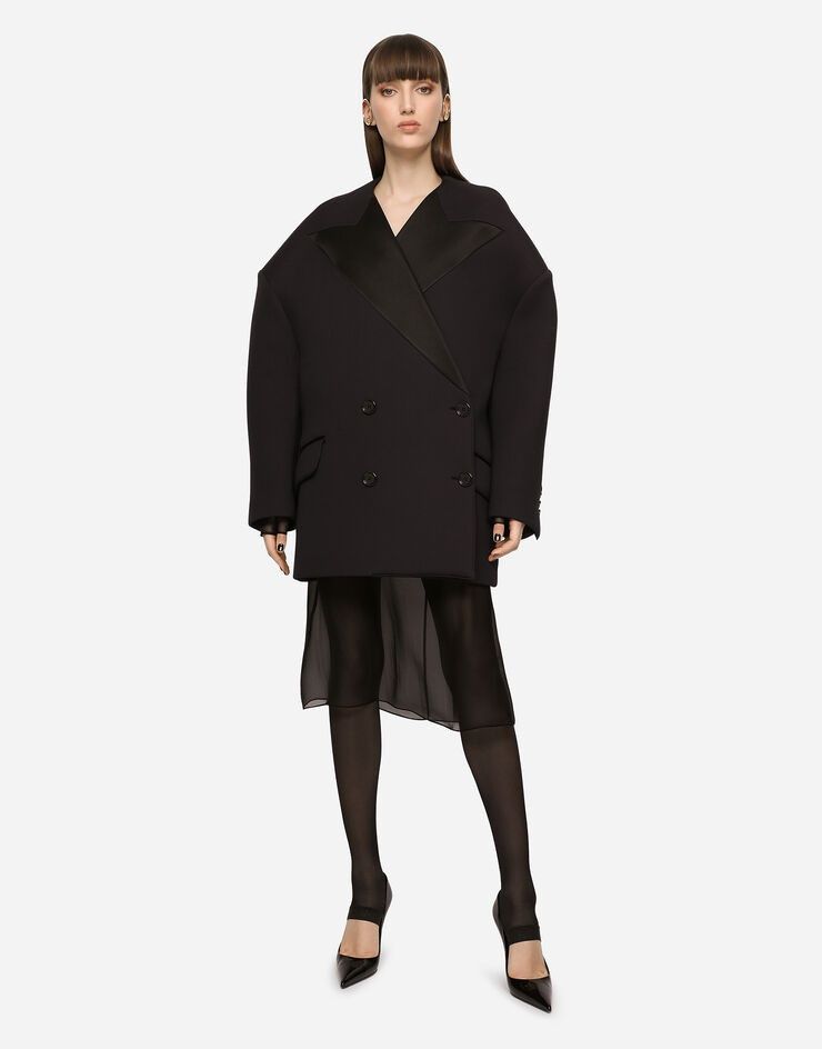 Dolce & Gabbana o1y0825 Double Breasted Pea Coat in Black Size M / US 6-8 / IT 42-44 - 3 Thumbnail