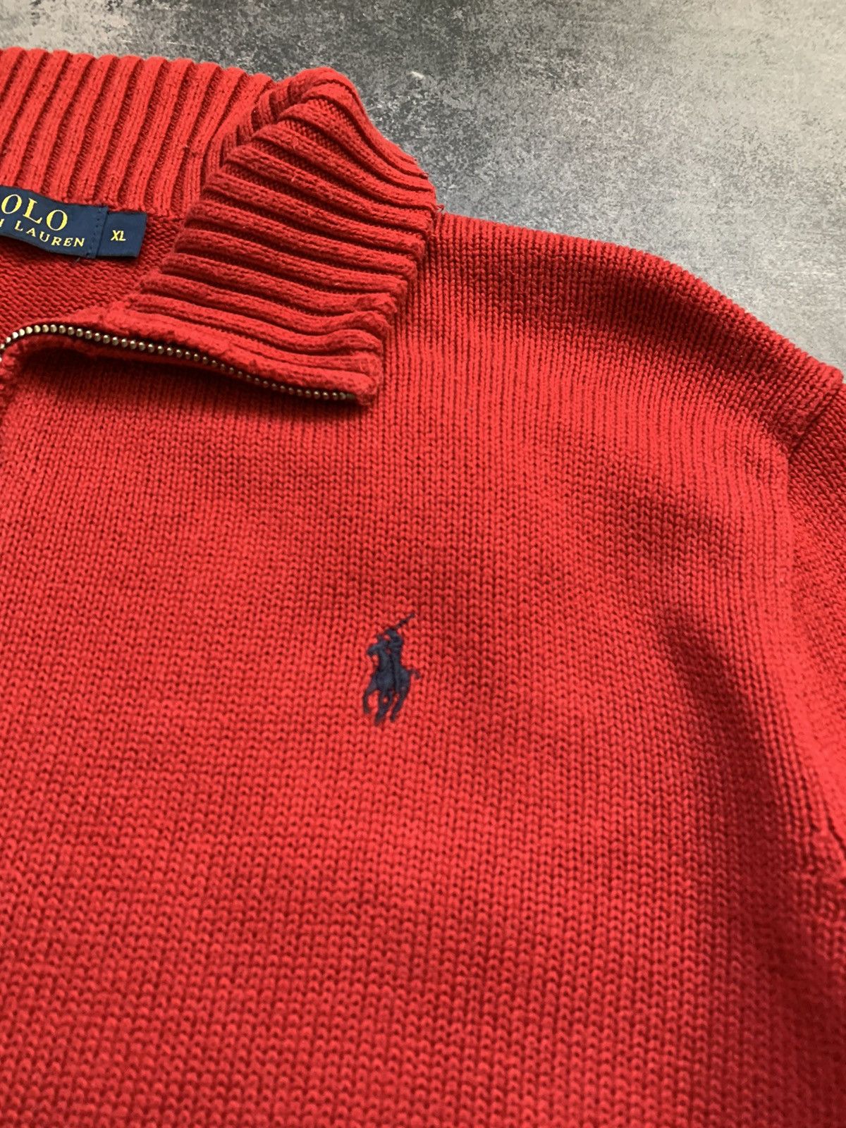 Polo Ralph Lauren × Vintage Vintage Polo Ralph Lauren Zip 1/4 Sweater Old Money Y2K Size US XL / EU 56 / 4 - 7 Thumbnail