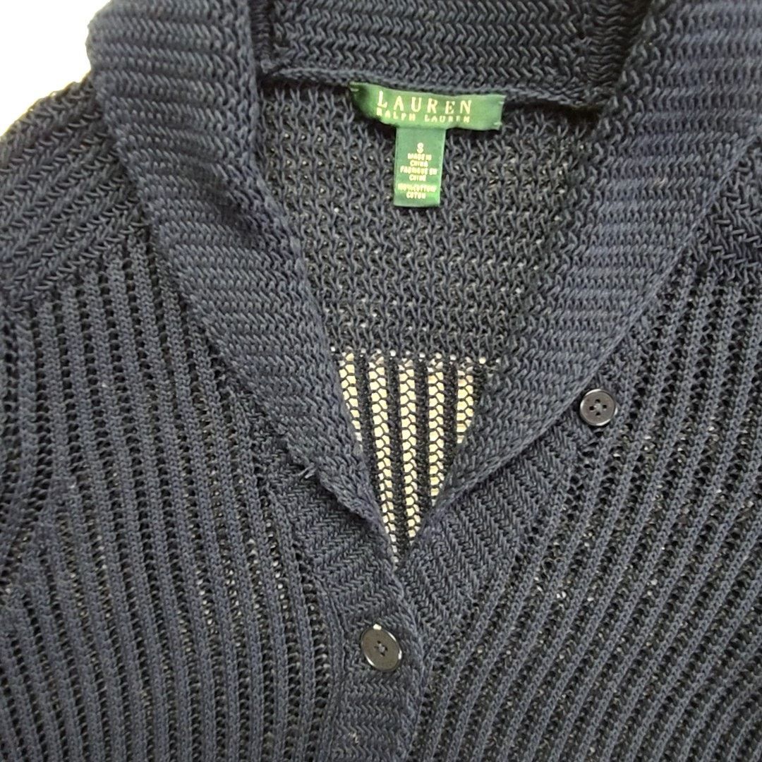 Lauren Ralph Lauren Lauren Ralph Lauren Navy Blue Knit Cardigan Sweater Small Size S / US 4 / IT 40 - 5 Thumbnail