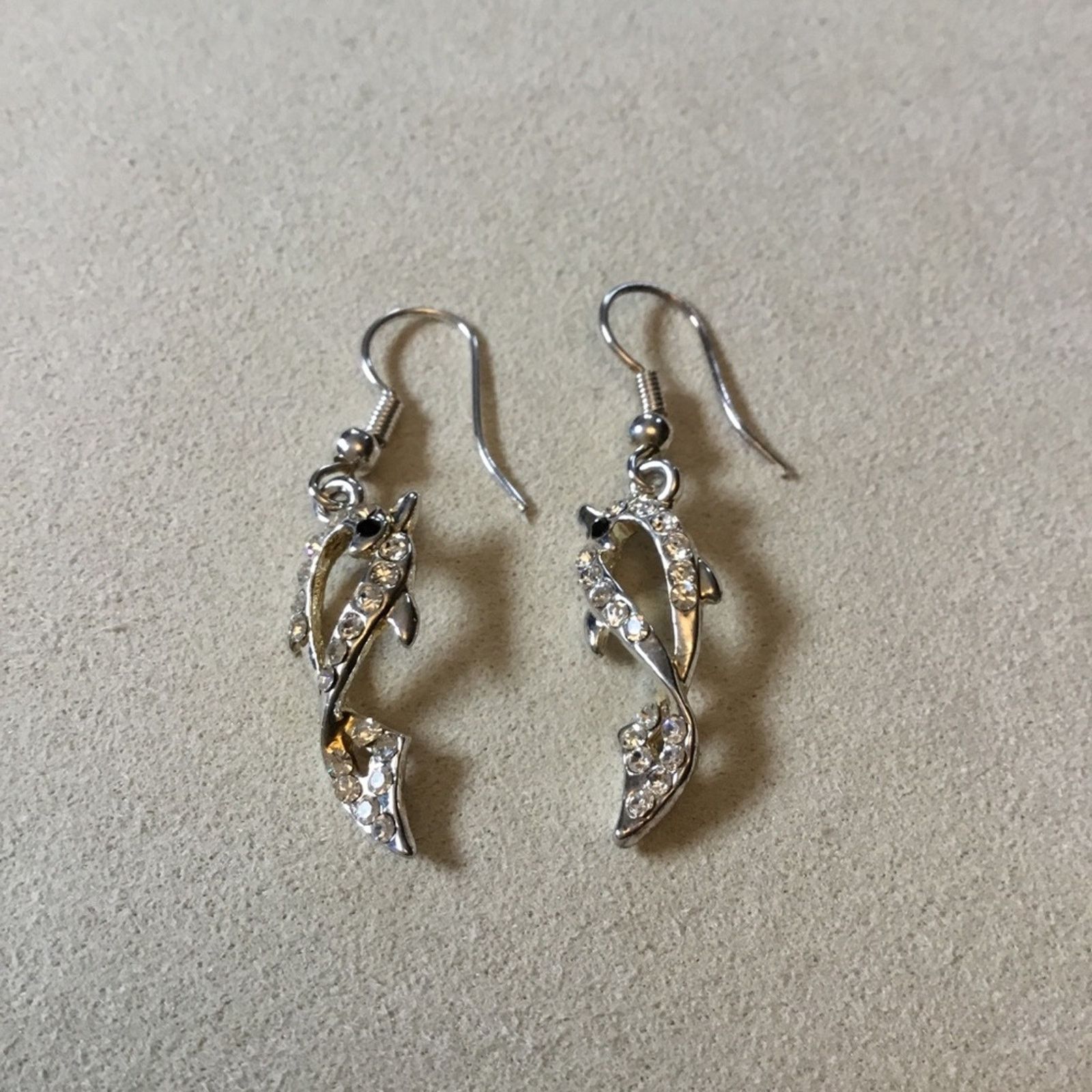Other Silver Dolphin Earrings Size ONE SIZE - 1 Thumbnail