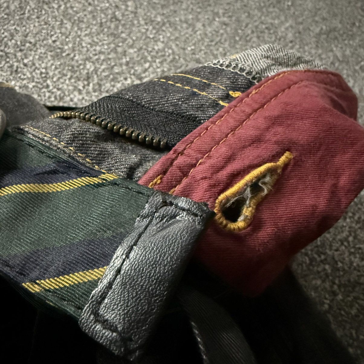 If Six Was Nine 🔥🔥🇯🇵 Vintage 90s Japanese LGB Bondage Strap Lace Denim Size US 31 - 18 Thumbnail