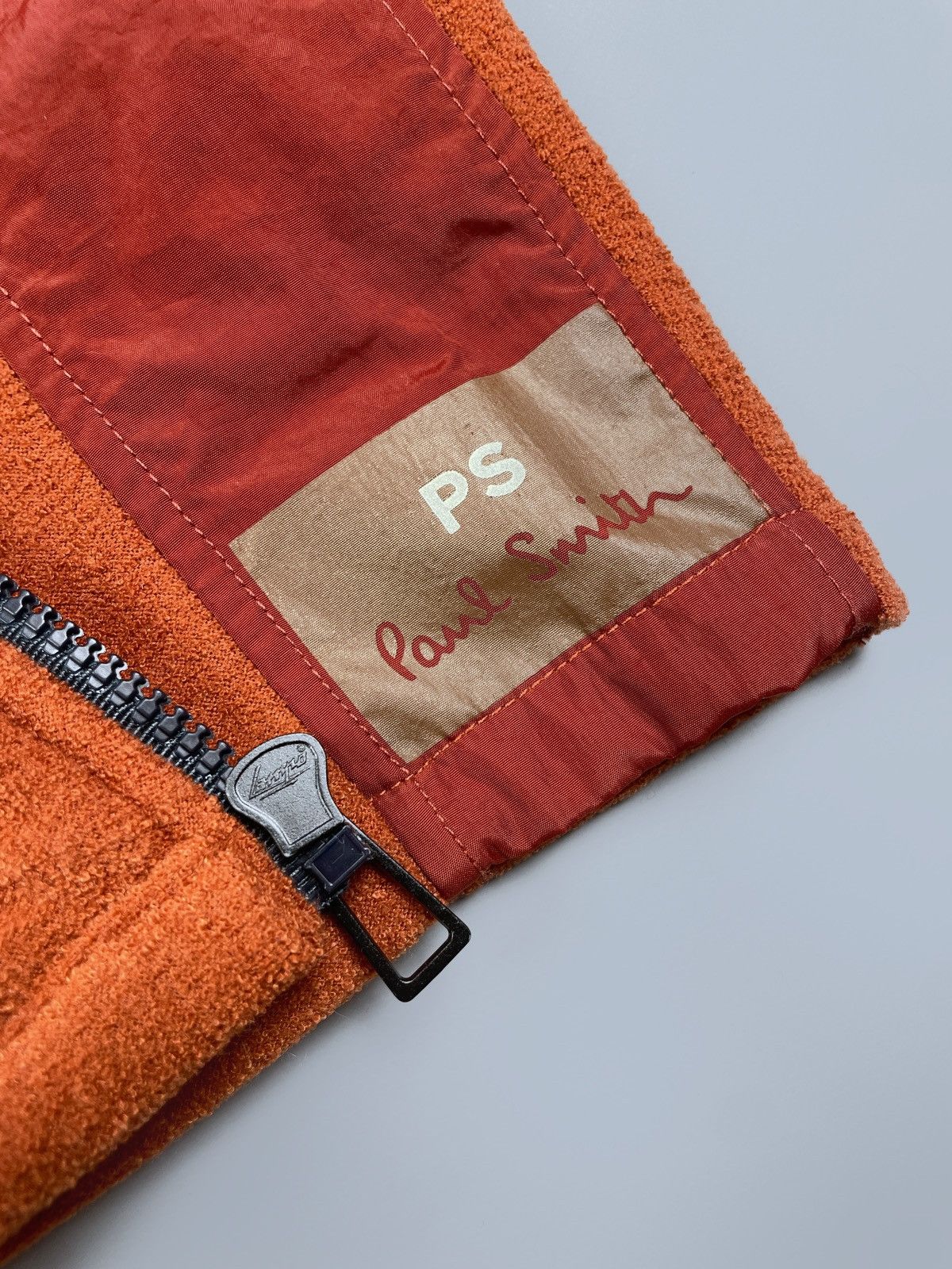 Paul Smith PS Paul Smith Terry Fleece Nylon Zip Orange Sweater Jacket M Size US M / EU 48-50 / 2 - 11 Thumbnail