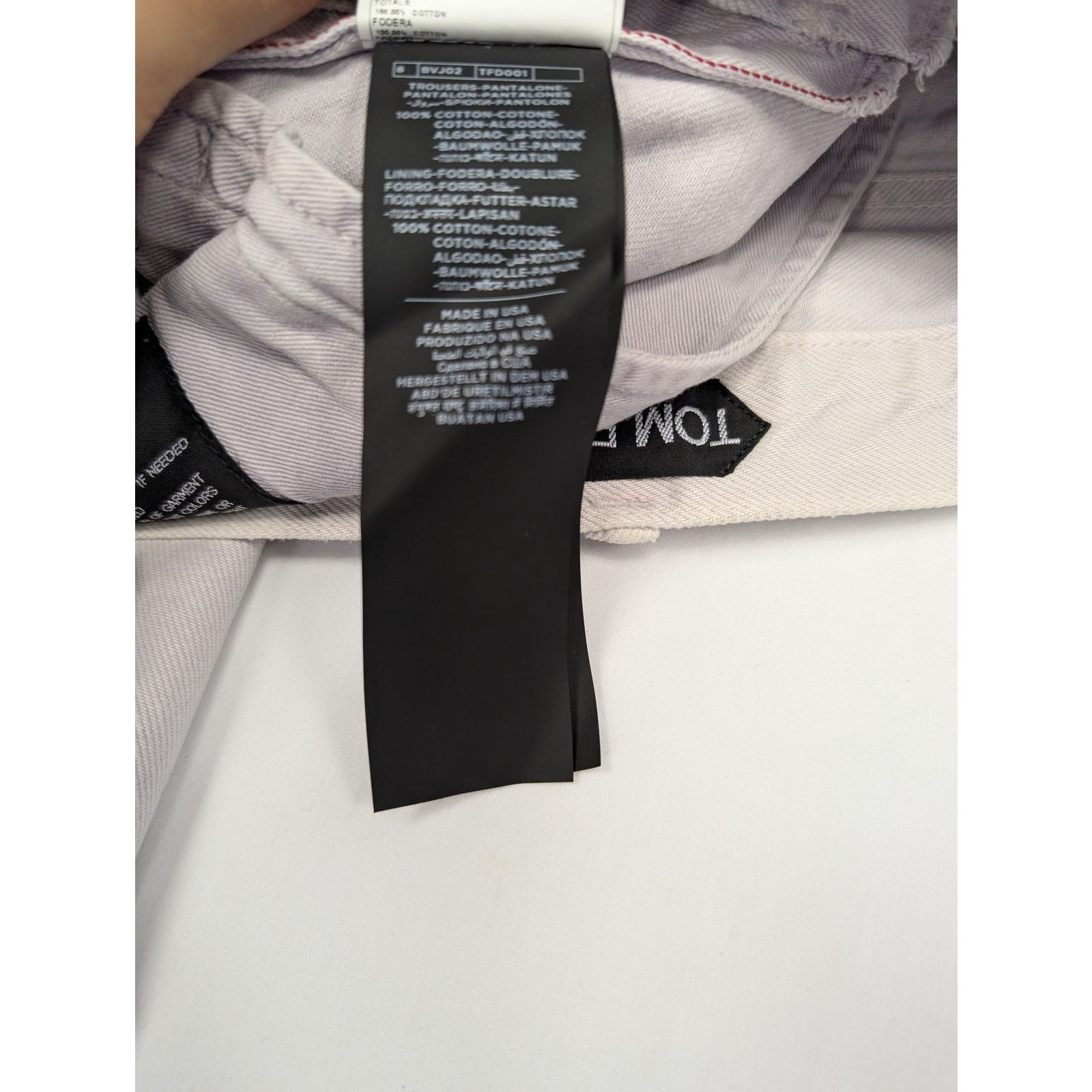 Tom Ford o1rshd1 Slim Denim Jeans in Dirty White Size US 30 / EU 46 - 20 Thumbnail