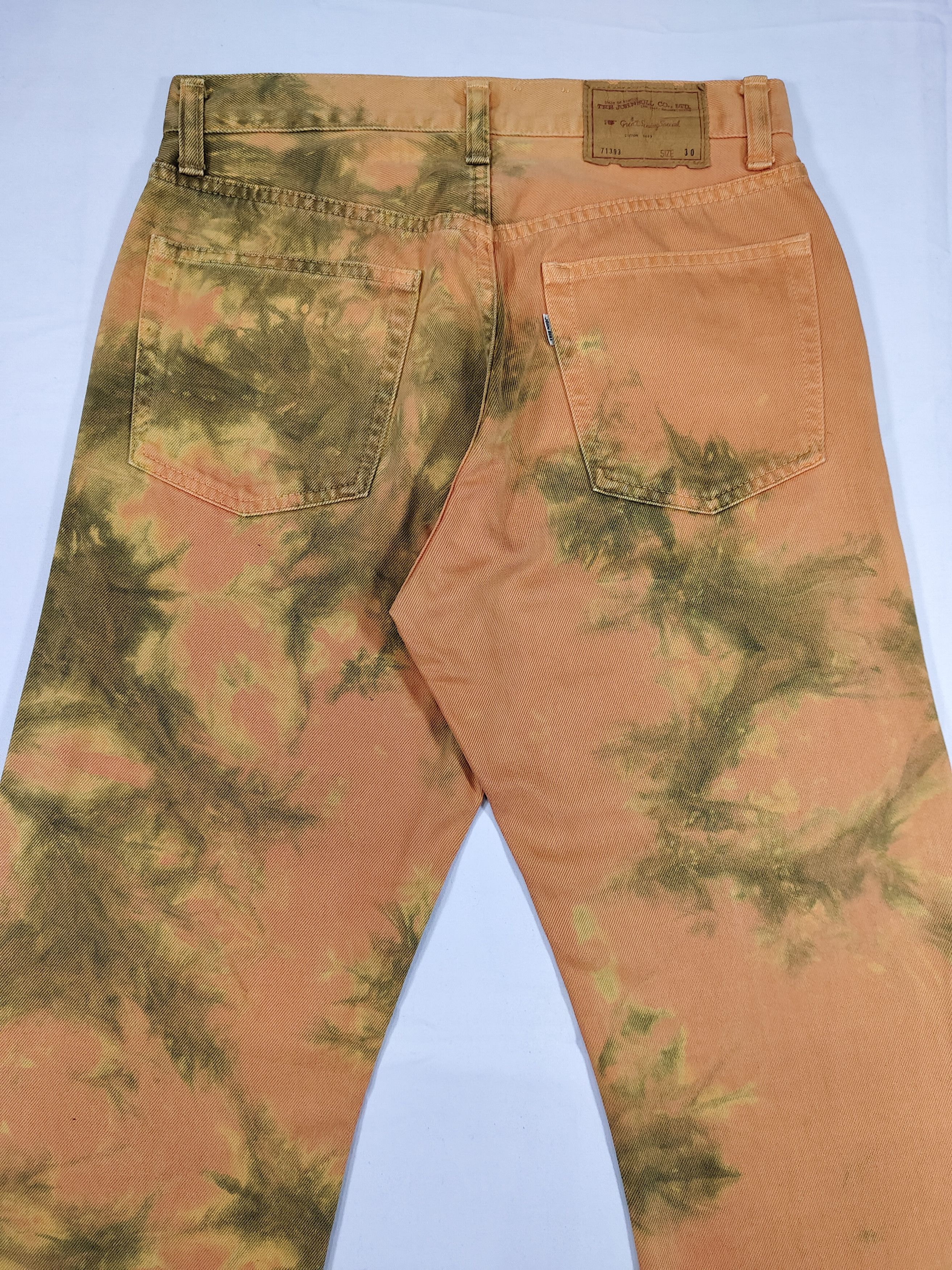 Johnbull Vtg Johnbull 🇯🇵 Experimental Tiedye Workwear Archive Jeans Size US 30 / EU 46 - 5 Thumbnail
