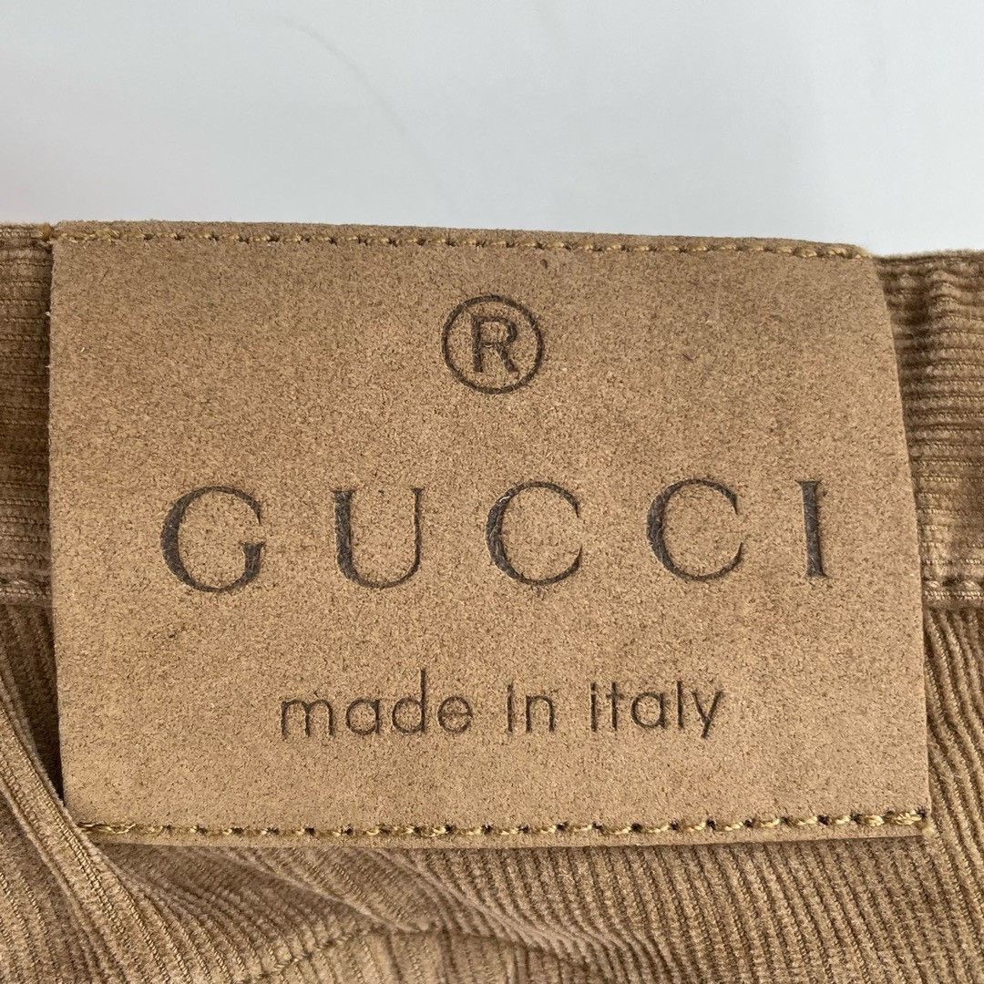 Gucci Gucci khaki corduroy long Nextarrow-2412 Size US 30 / EU 46 - 4 Thumbnail