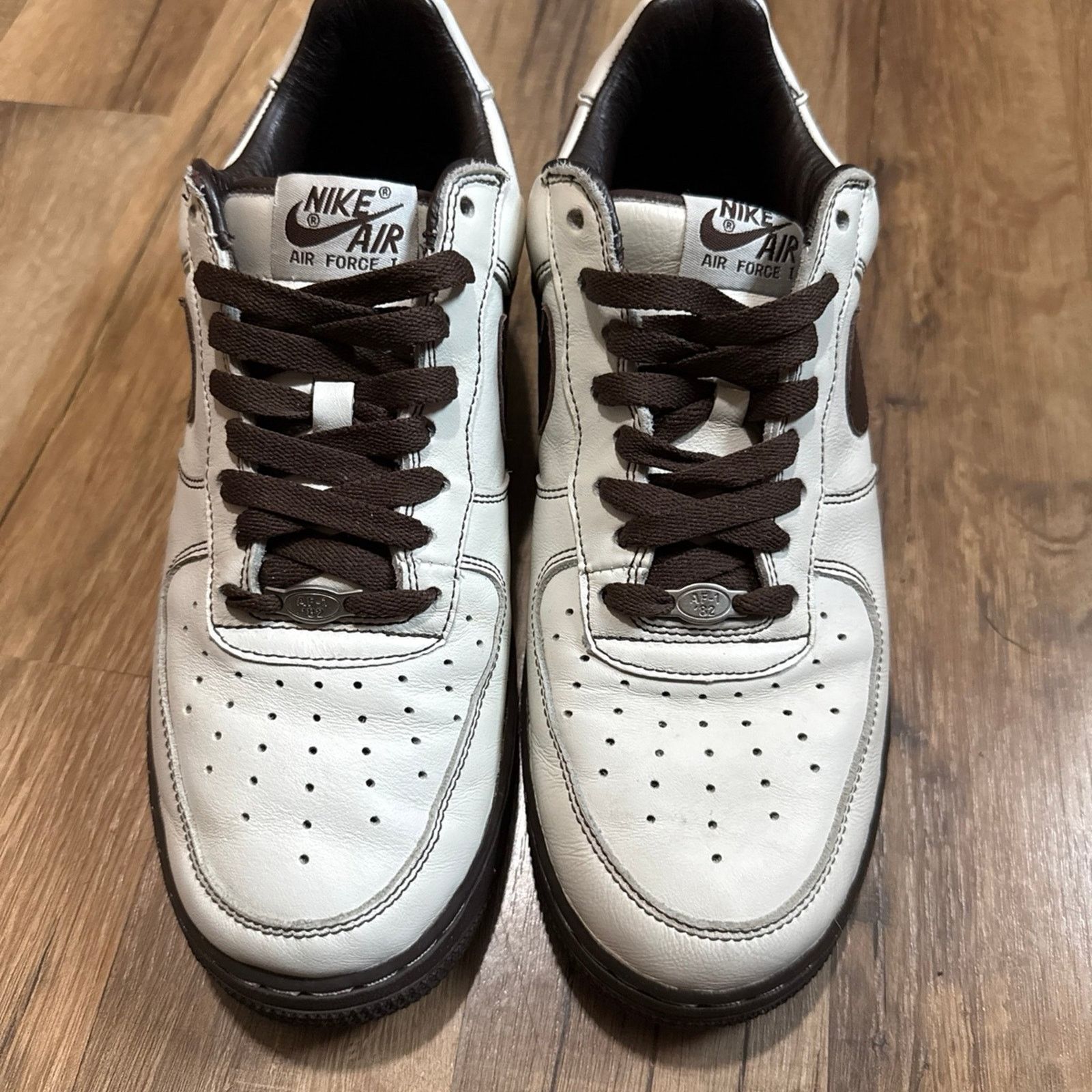 Nike 2004 Nike Air Force 1 Premium Sail Baroque Brown Size US 9.5 / EU 42-43 - 6 Thumbnail