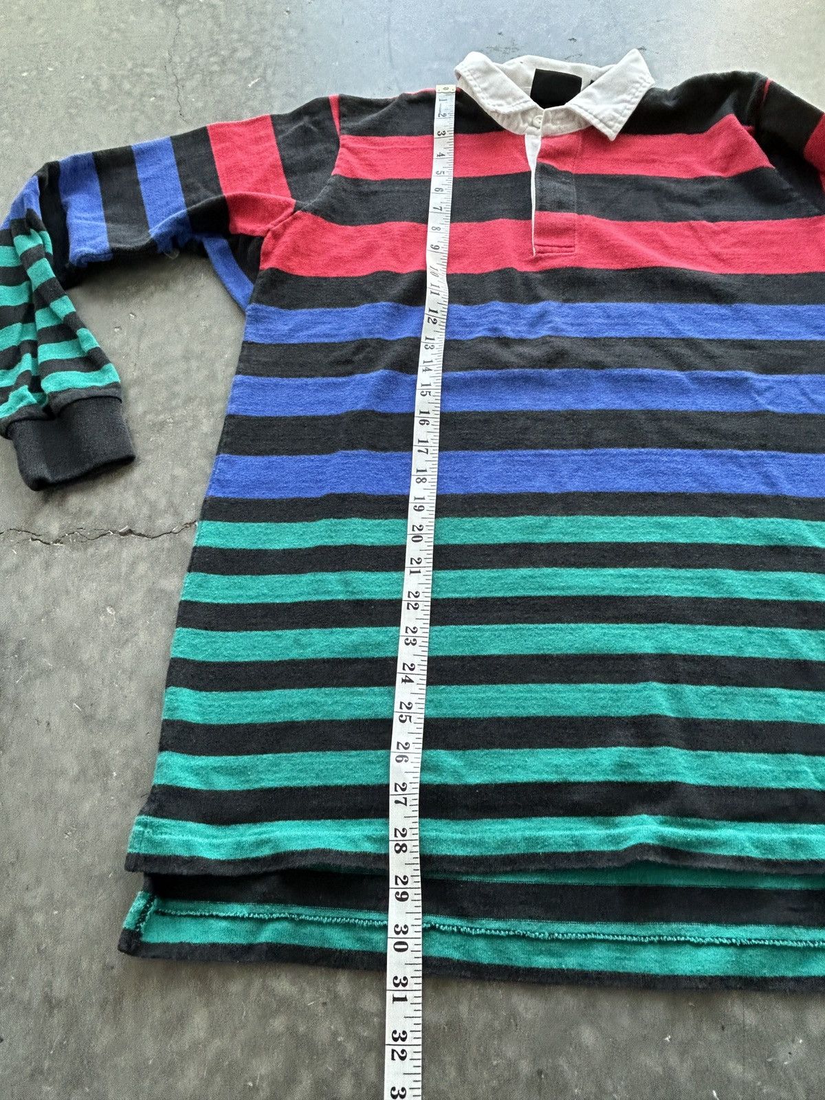 Eddie Bauer Vintage 90s Eddie Bauer Striped Rugby Polo Shirt Size US L / EU 52-54 / 3 - 8 Thumbnail