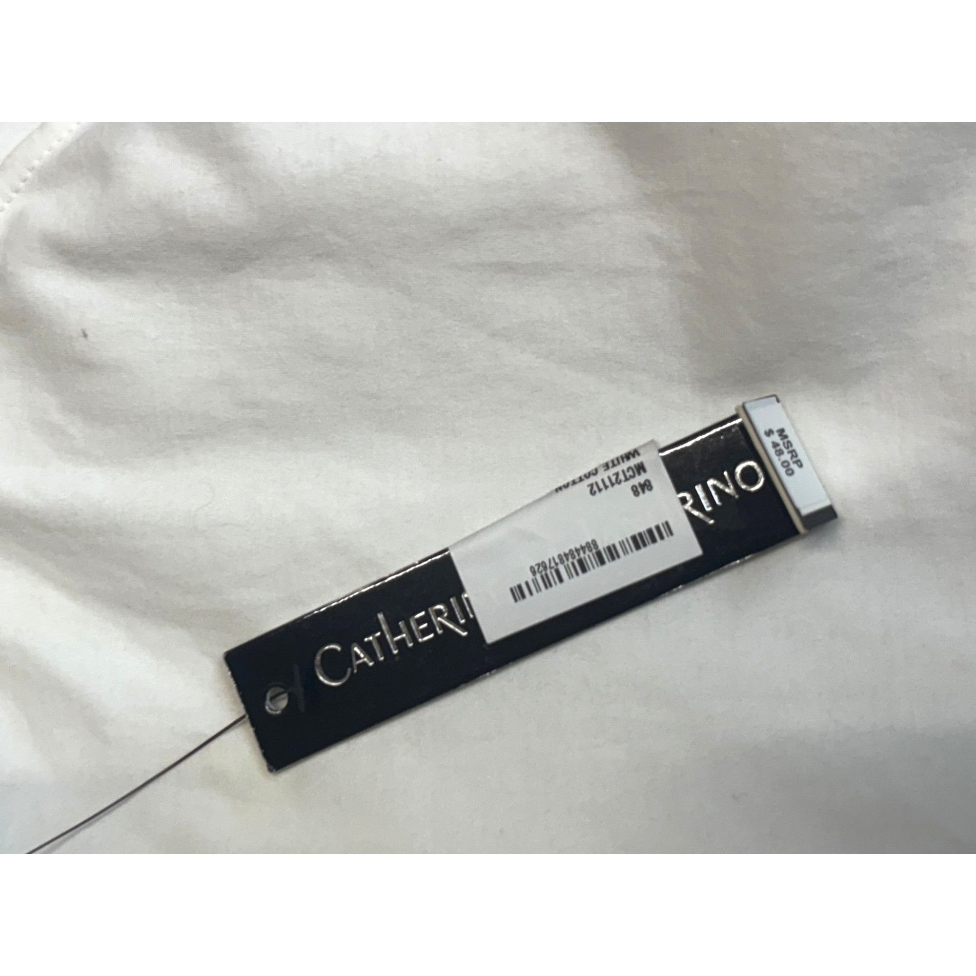 Other Catherine Malandrino Flutter-Sleeves Top, White, L Size L / US 10 / IT 46 - 9 Thumbnail