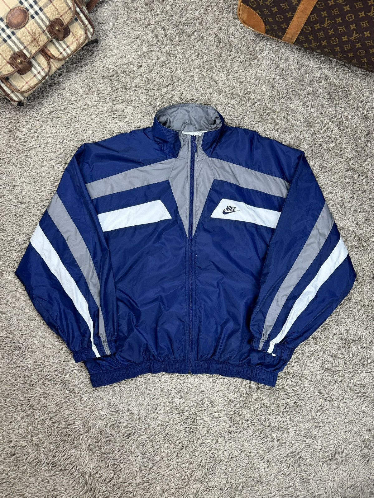 Nike × Vintage Vintage nylon jacket Nike original casual sportswear item Size US XL / EU 56 / 4 - 3 Thumbnail