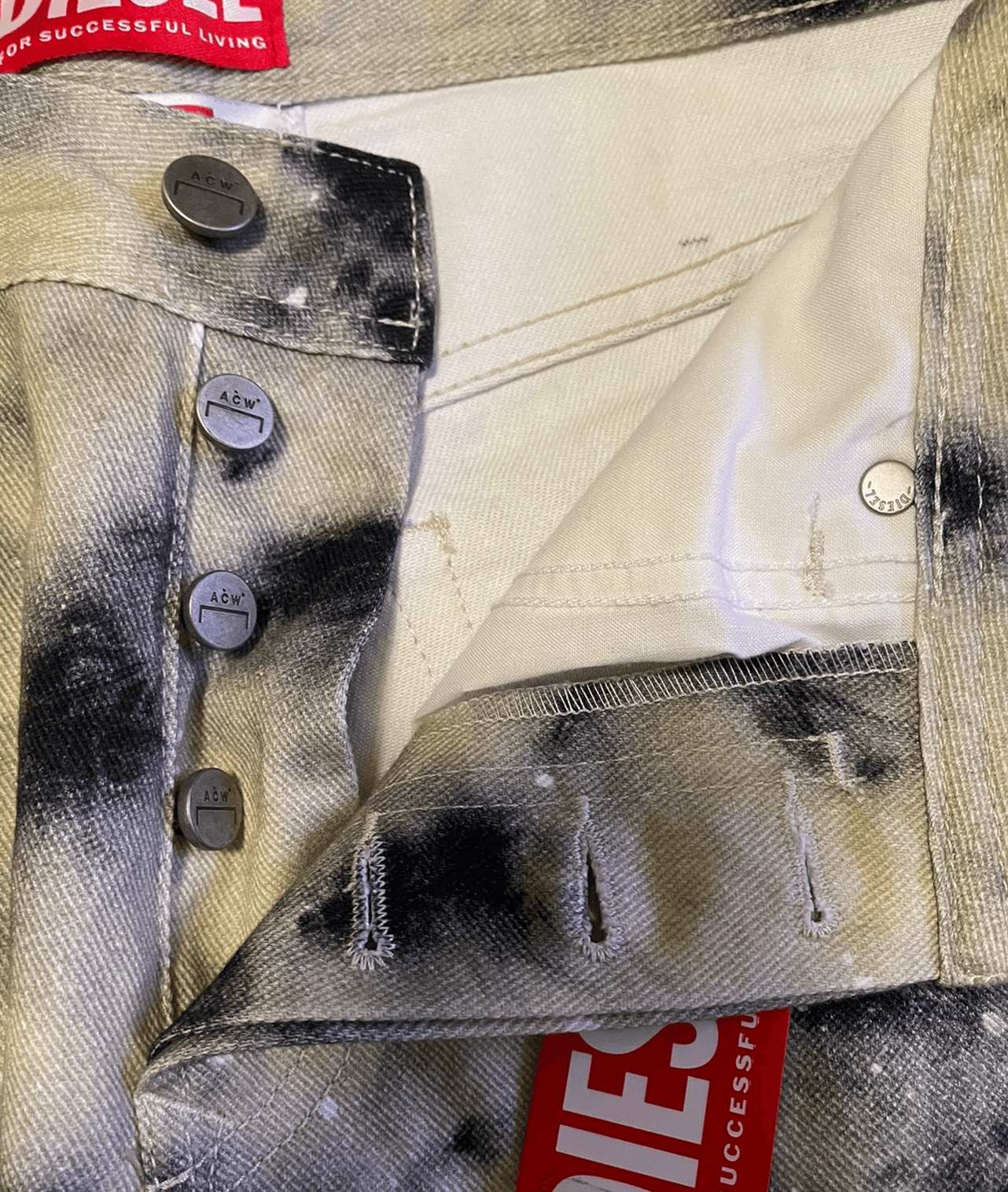 Diesel DIESEL X acw cold wall tie dye jeans size 31/29 Size US 31 - 3 Thumbnail