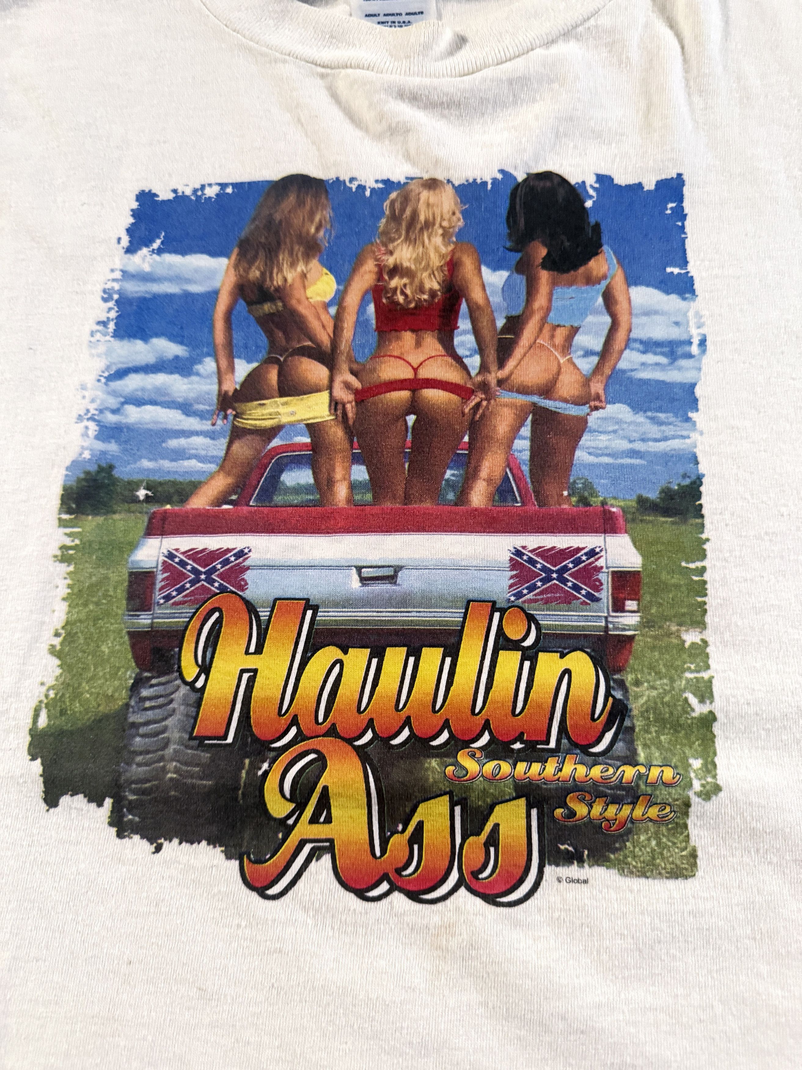 Haulin Ass Southern Style L Vintage Shirt Rare 1 of 1