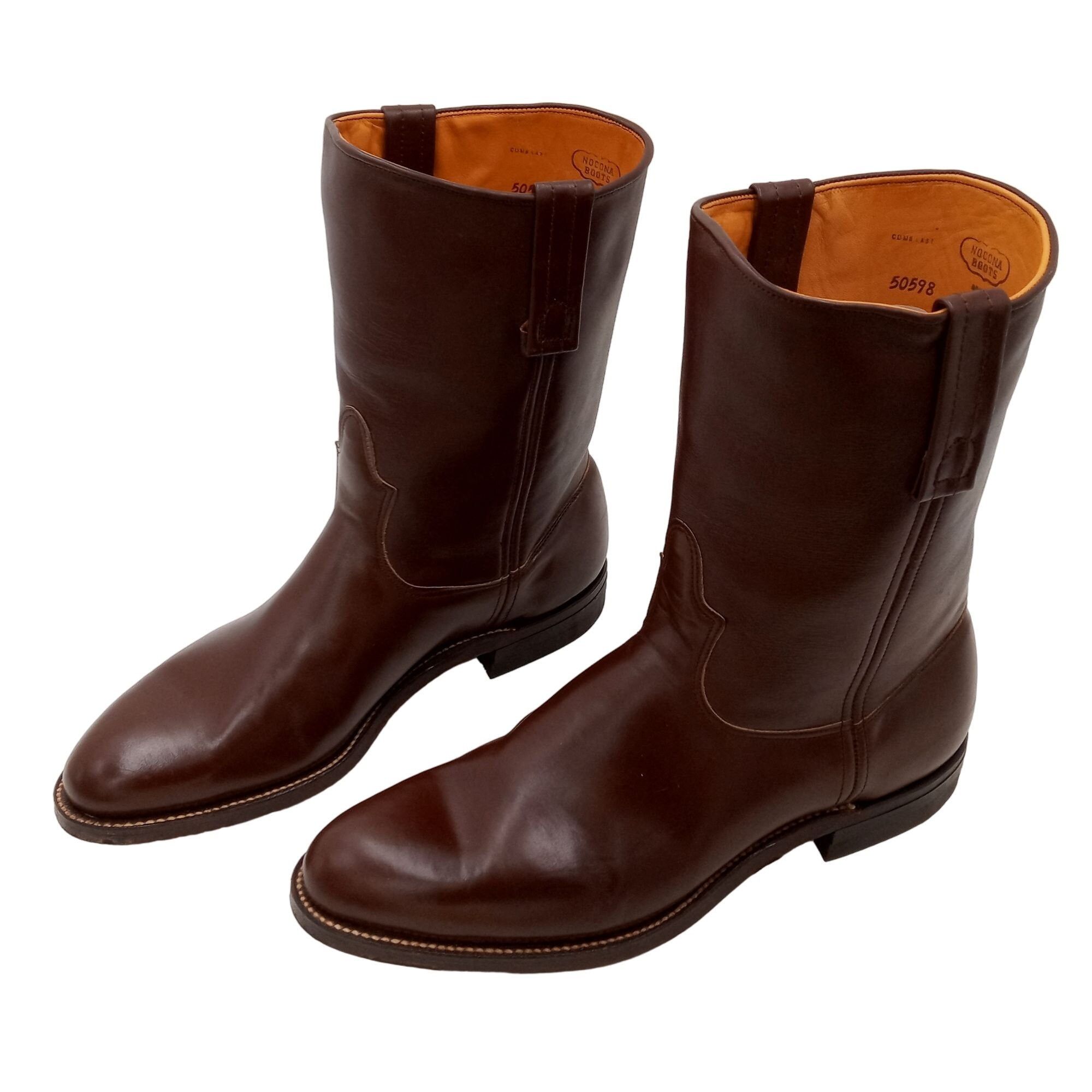 NOCONA MDATM20 MENS TEXAS A & M TAN VINTAGE COW WESTERN BOOTS