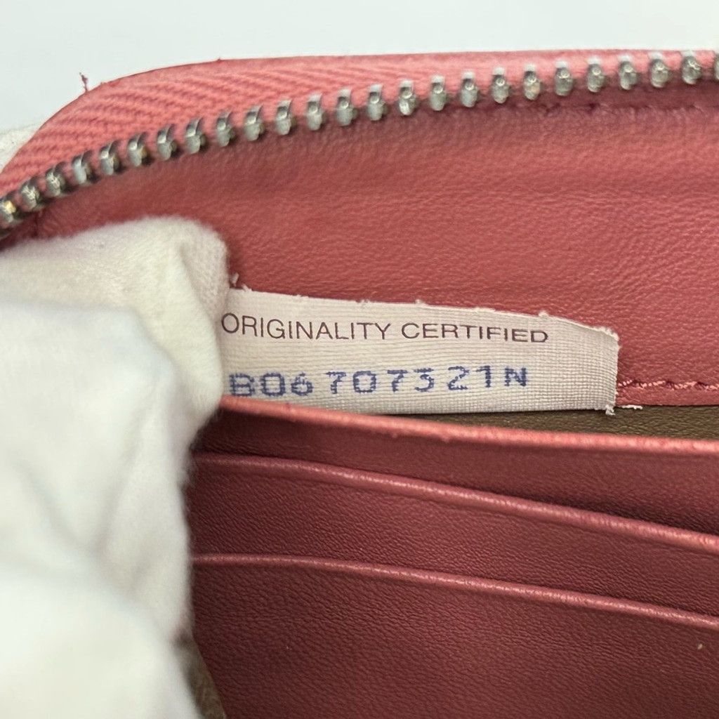 Bottega Veneta Rose Zip Around Wallet
