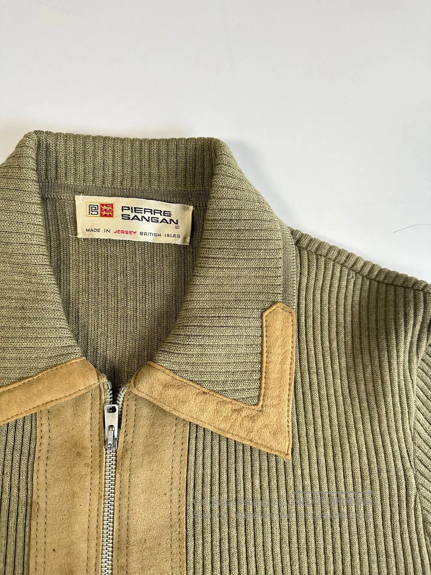 Vintage vintage Leather-suede patterned sweater| Size US S / EU 44-46 / 1 - 3 Thumbnail