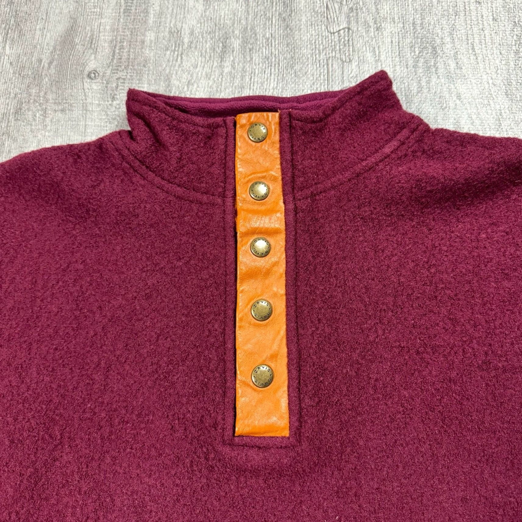 Orvis VINTAGE Orvis Merino Wool Sweater Men's Size M Long Sleeve Knit Pullover Casual Fall Winter Red Size US M / EU 48-50 / 2 - 2 Thumbnail