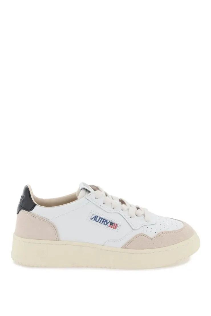 image of Autry O1S22I1N0324 Medalist Low Sneakers In Beige/white/black, Women's (Size 9)