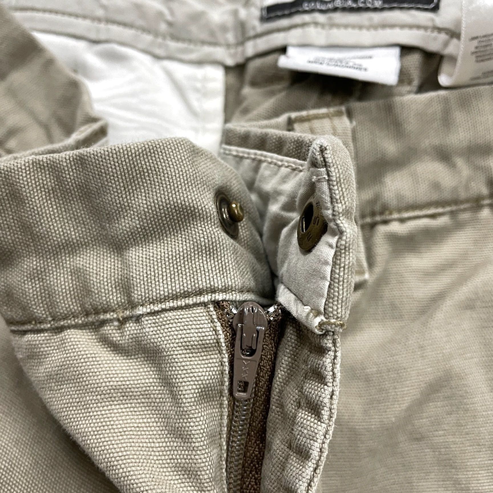 Vintage Columbia Pants Men 36 Beige Cotton Flat Front Straight Inseam 29 Mens Size US 36 / EU 52 - 2 Thumbnail