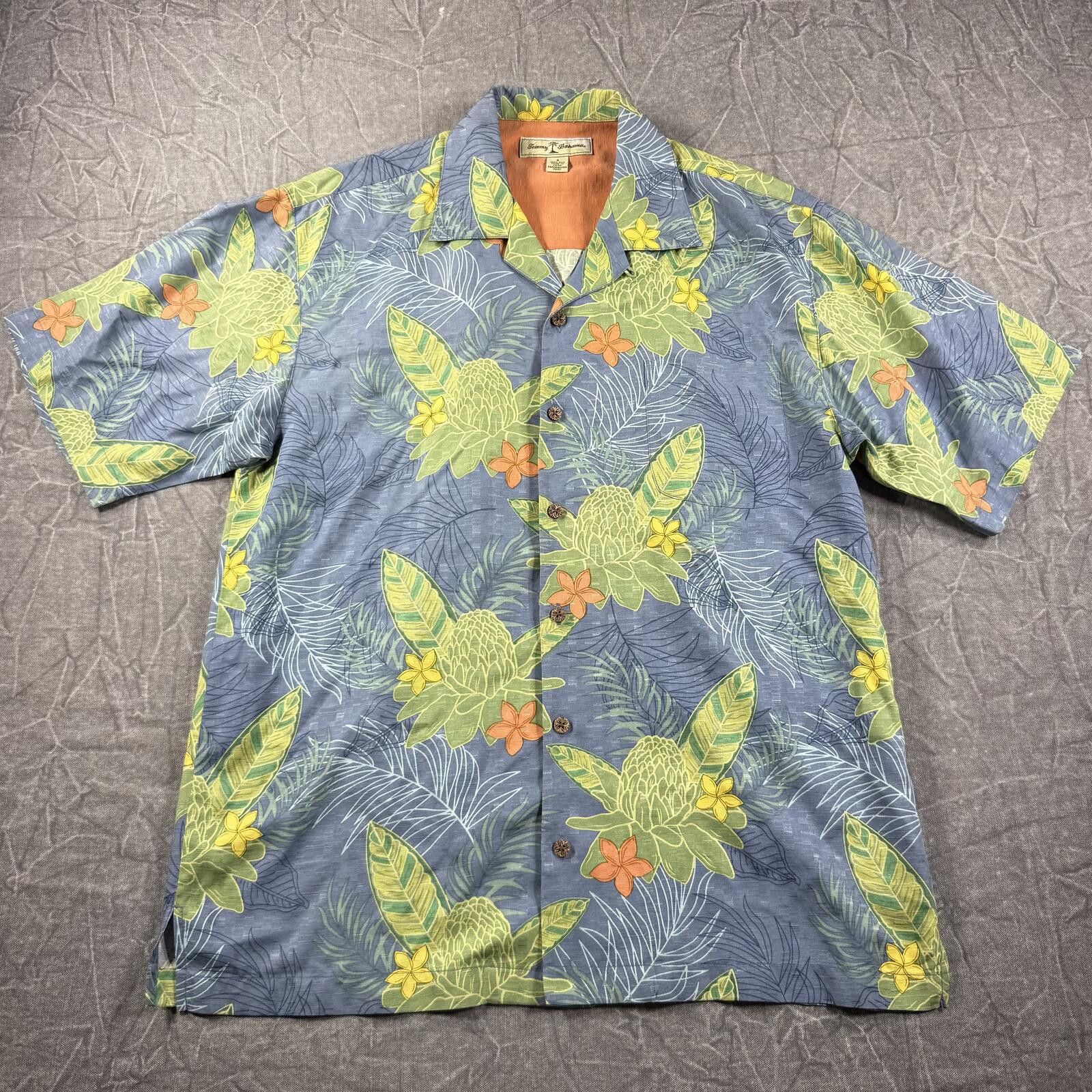Tommy Bahama Tommy Bahama Shirt Men's S Blue Silk Hawaiian Button Down Size US S / EU 44-46 / 1 - 2 Thumbnail