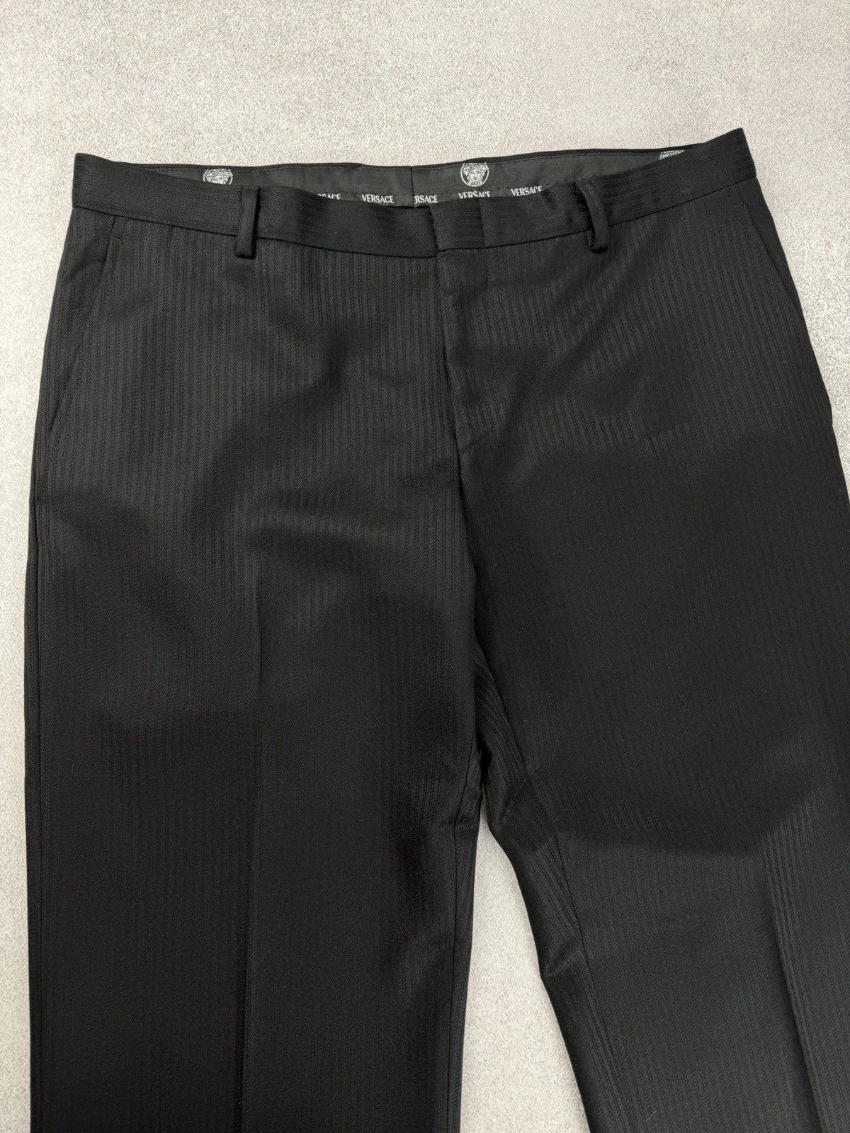 Versace Versace Vintage Men’s Suit Wool Black Size 52R Size 42R - 12 Thumbnail