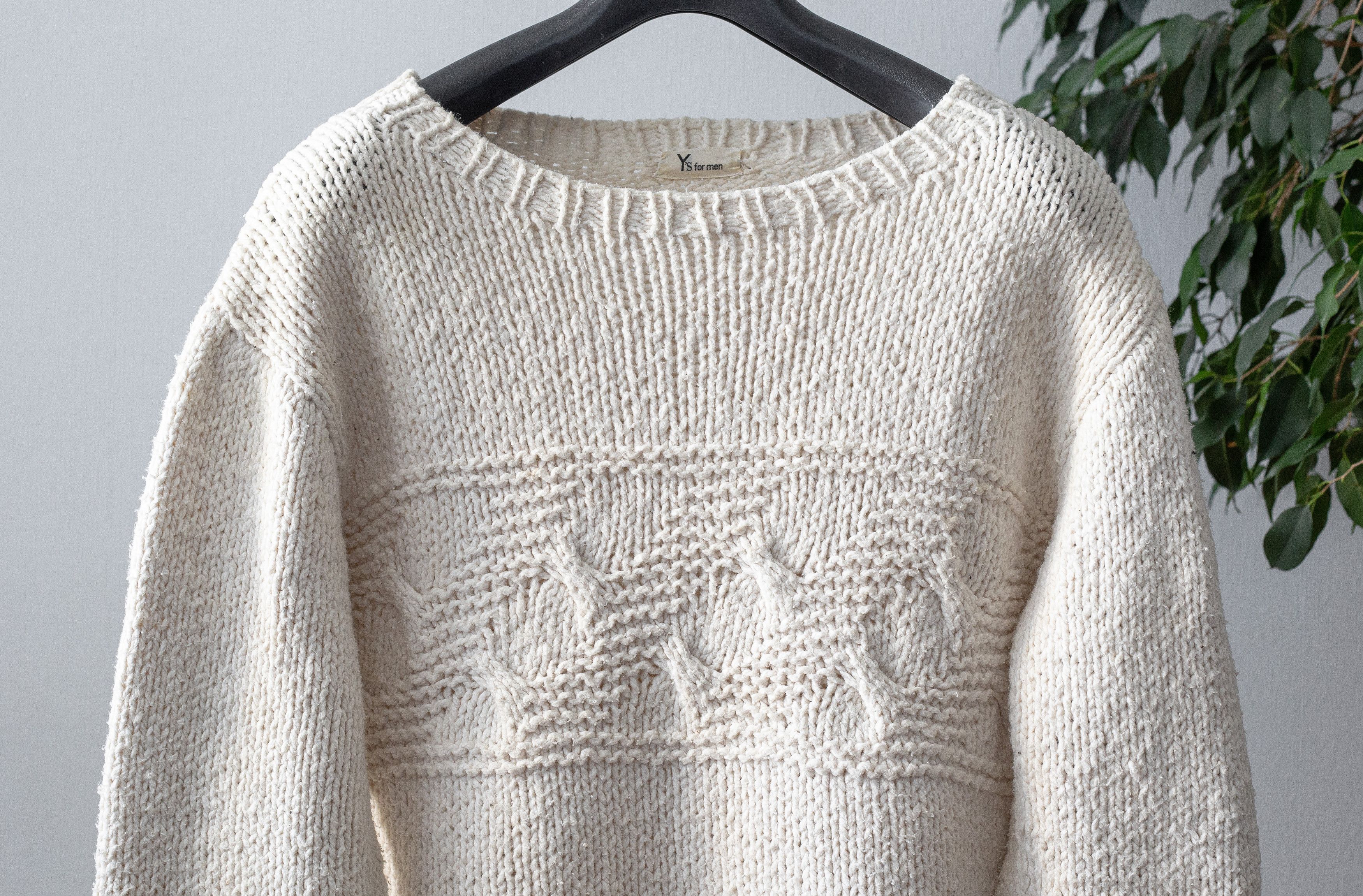 Yohji Yamamoto hand-knit cotton sweater Size US S / EU 44-46 / 1 - 3 Thumbnail