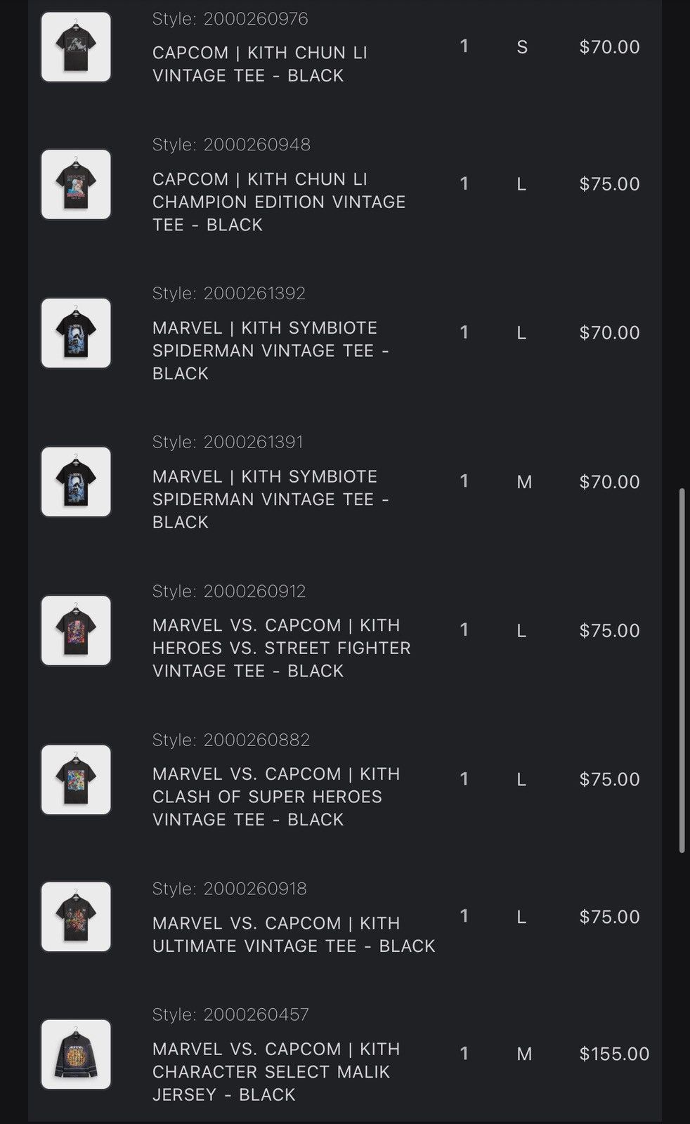 Kith Marvel vs. Capcom Kith Character Select Malik Jersey Medium Size US M / EU 48-50 / 2 - 5 Thumbnail