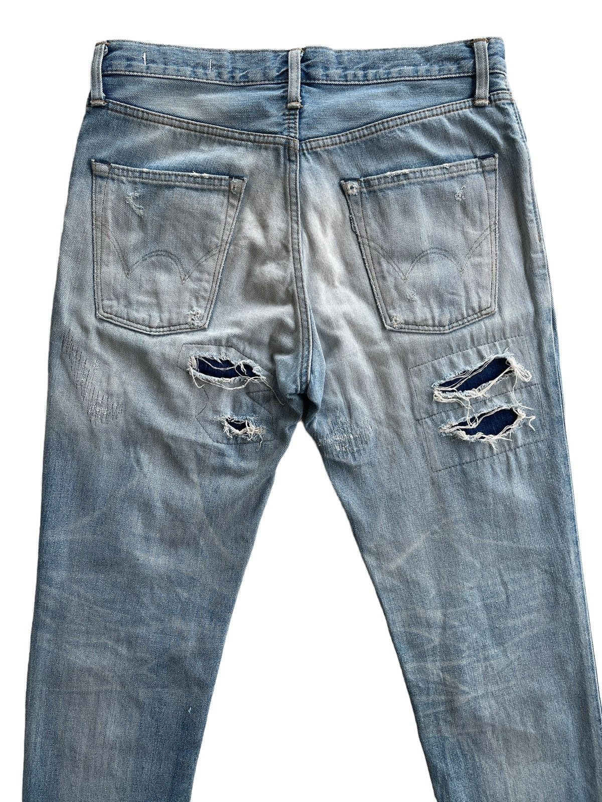 Vintage Vintage Edwin Sashiko Boro Distressed Jeans Size US 32 / EU 48 - 4 Thumbnail