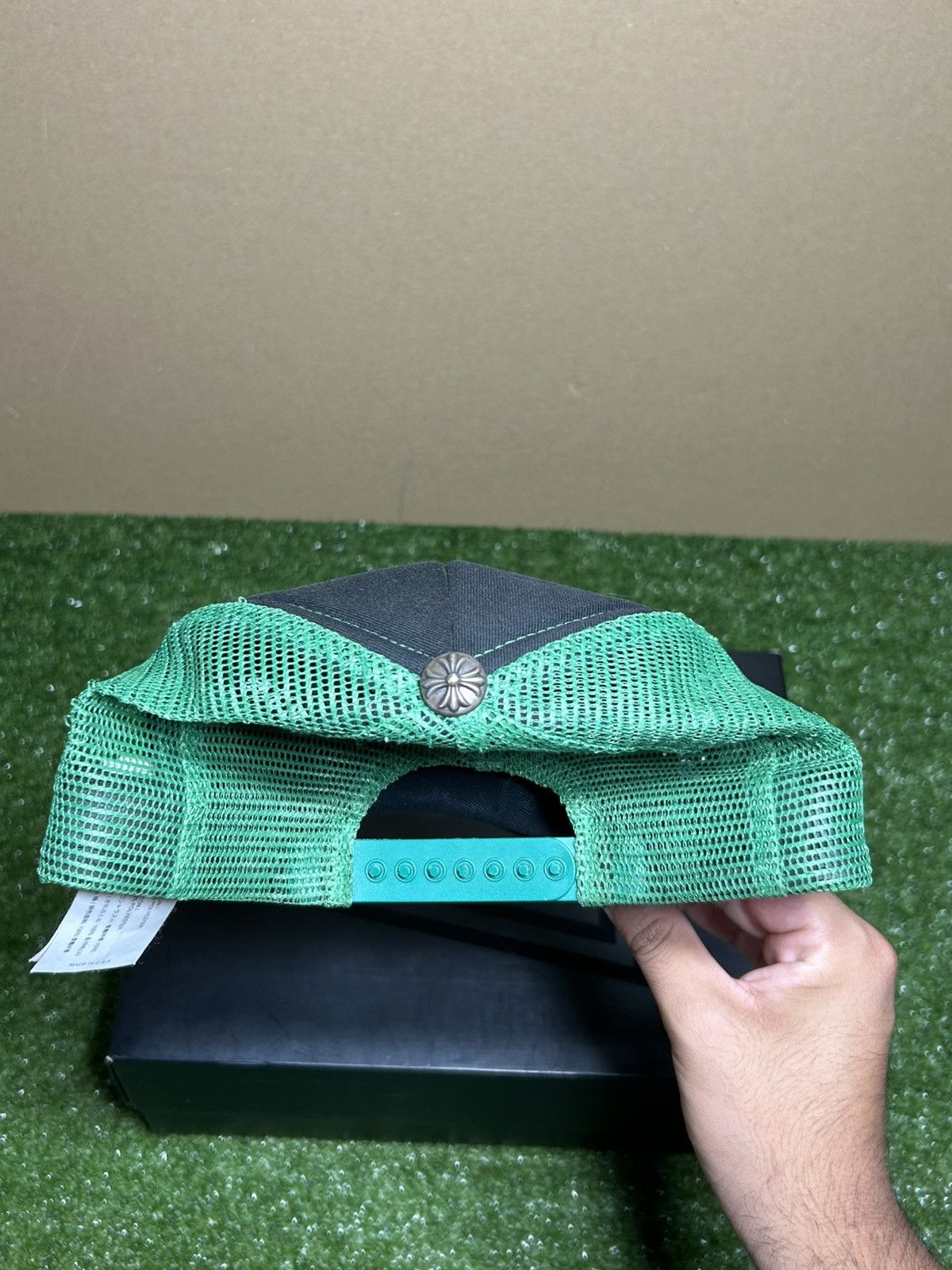 Chrome Hearts Chrome hearts Hollywood trucker black green Size ONE SIZE - 4 Thumbnail