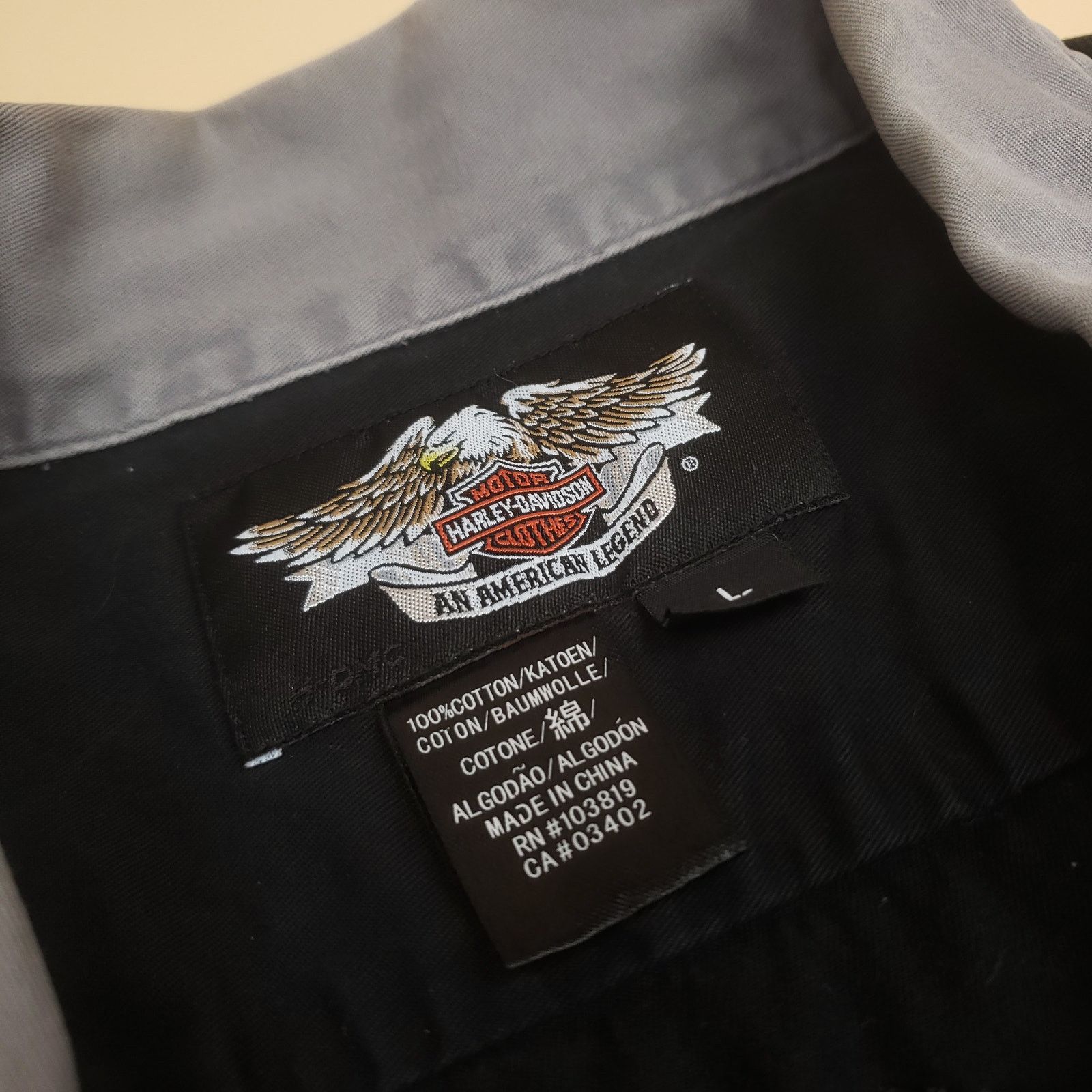 Harley Davidson Vintage y2k Harley Davidson Embroidered Button Up Shirt Logo Size US L / EU 52-54 / 3 - 7 Thumbnail