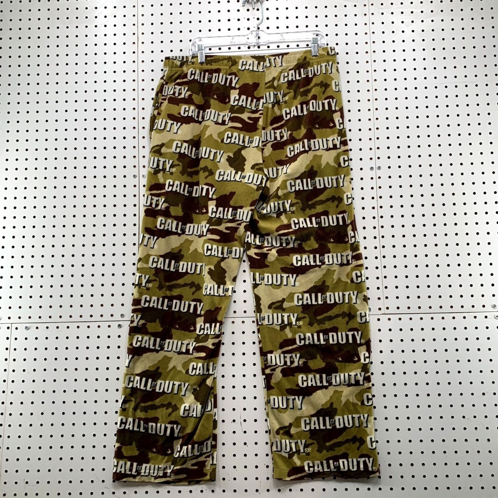 Vintage Call Of Duty Fleece Pajama Pants Mens XL Brown Camouflage Video Game Size US 36 / EU 52 - 2 Thumbnail