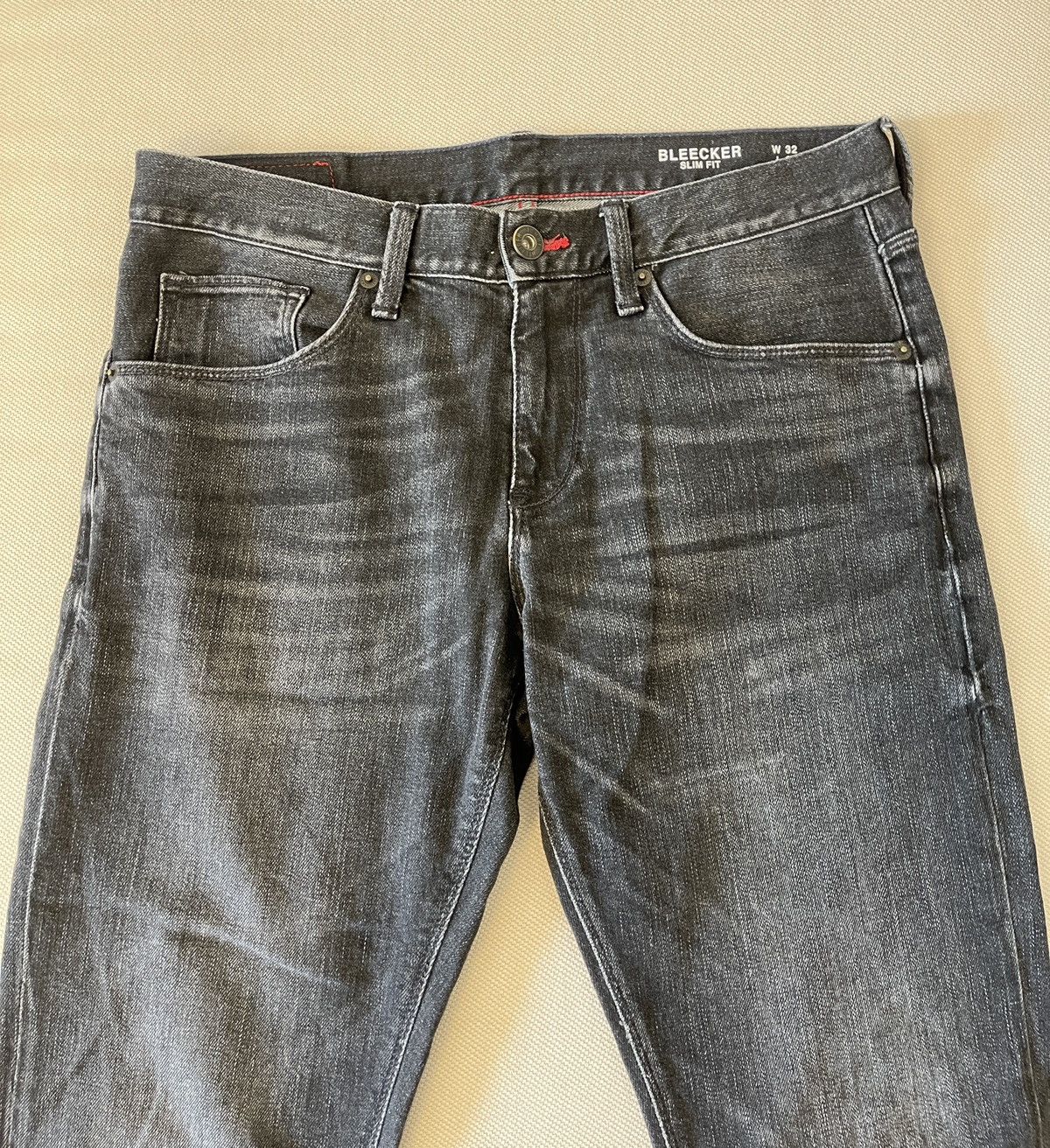 Tommy Hilfiger Tommy Hilfiger Men’s Jeans Grey Bleecker Slim Fit W32 L34 Size US 32 / EU 48 - 4 Thumbnail