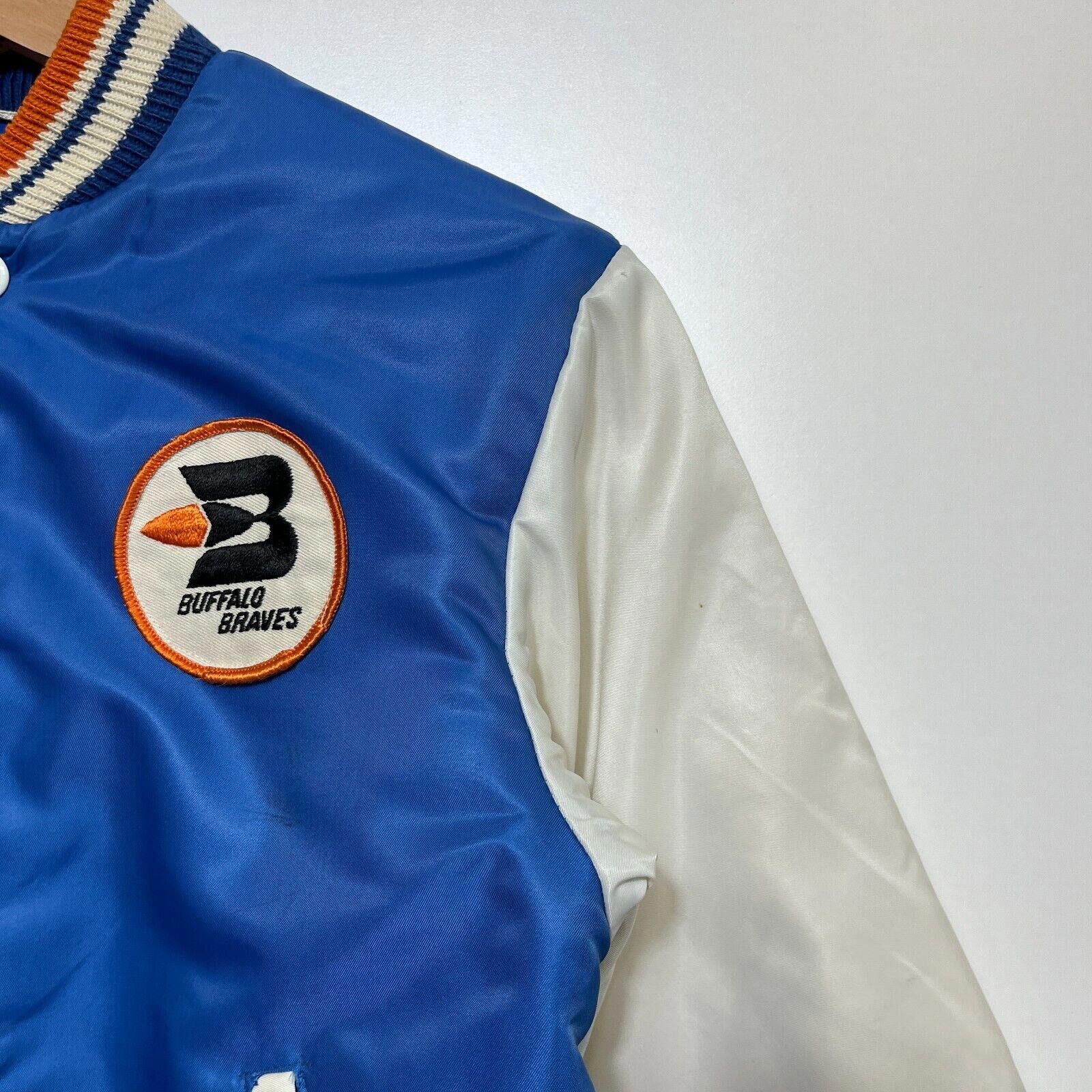 NBA × Vintage Vintage 70s NBA Buffalo Braves Blue Satin Jacket Kids Size Size US XXS / EU 40 - 9 Thumbnail