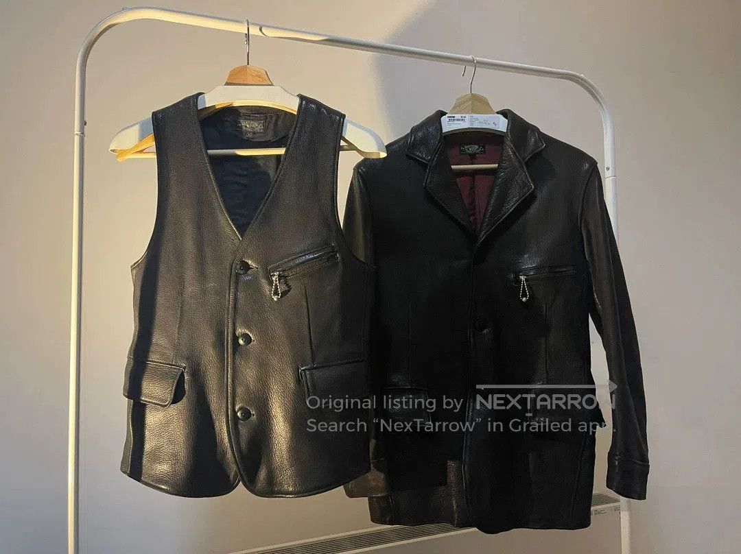 Freewheelers freewheelers guthrie leather vest size 36. Size US M / EU 48-50 / 2 - 5 Thumbnail