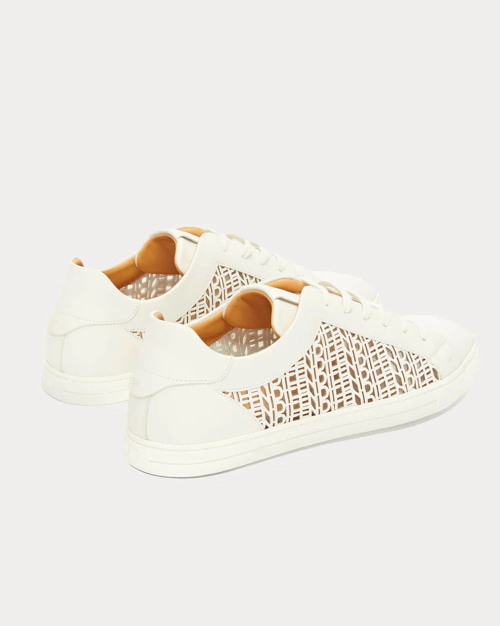 Fendi o1tko10426 Laser-Cut Logo Sneakers in White Size US 10 / EU 43 - 4 Thumbnail