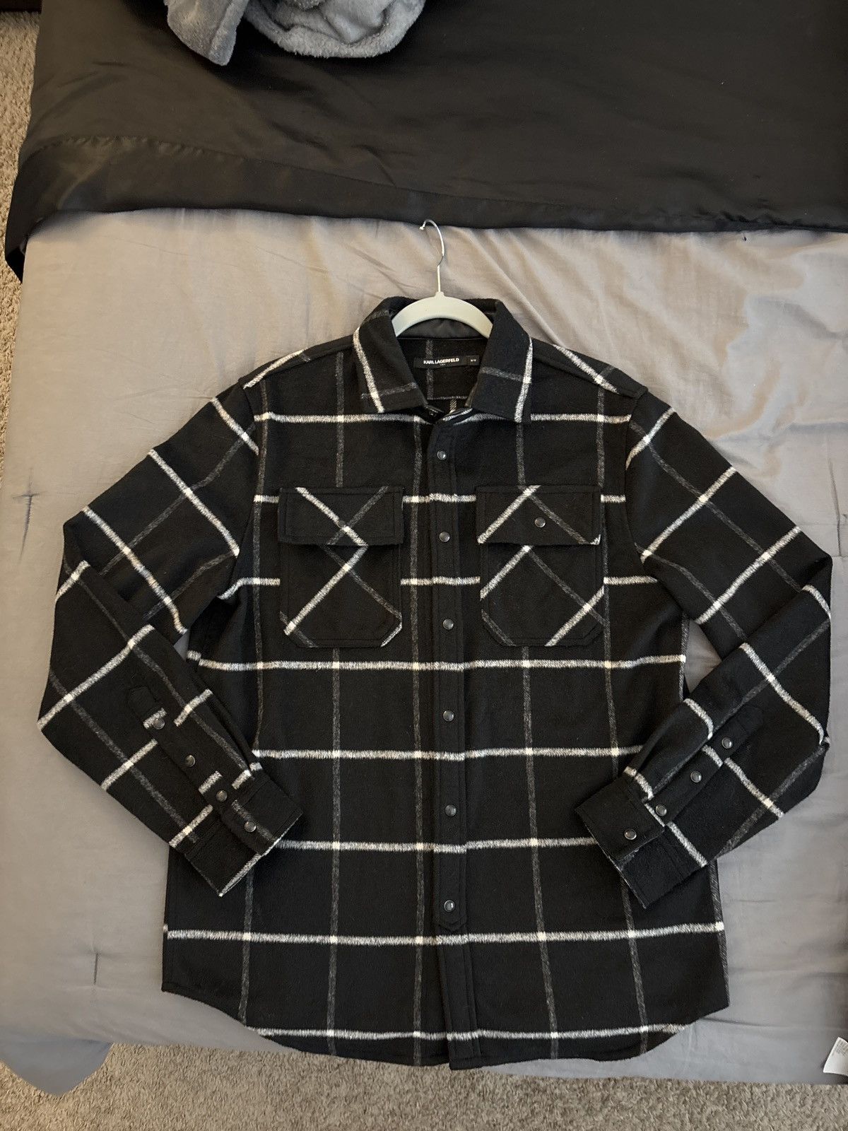 Karl Lagerfeld Karl Lagerfeld Paris Mens Plaid Button Up Shirt Size US M / EU 48-50 / 2 - 1 Thumbnail