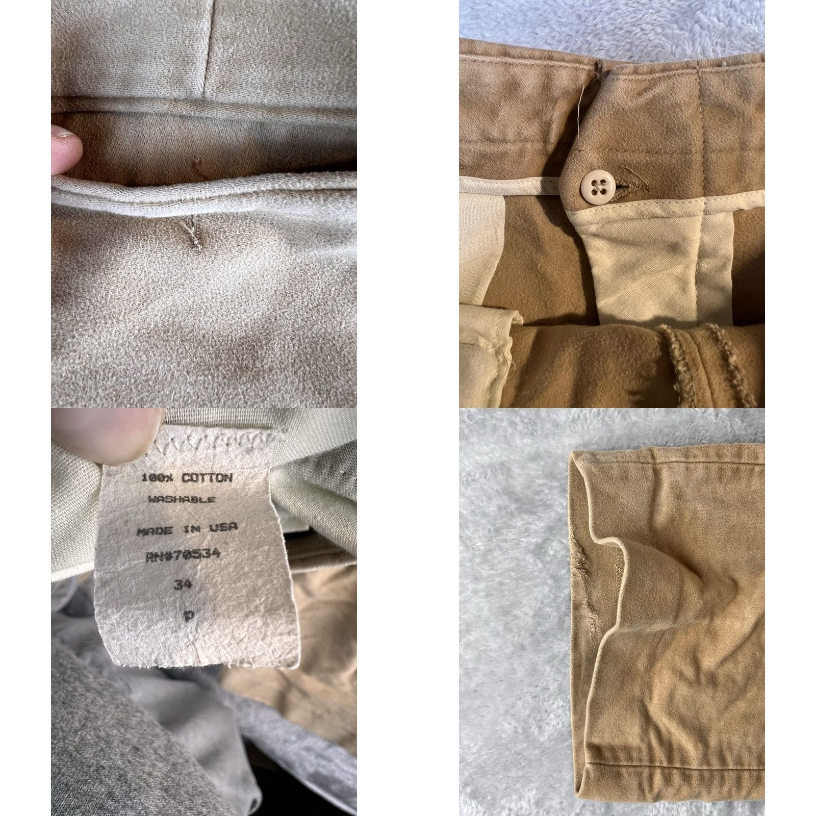 Orvis Orvis Moleskin Pants Mens 34x26 Tan Heavyweight Cotton Trousers USA MADE Vintage Size US 34 / EU 50 - 8 Thumbnail