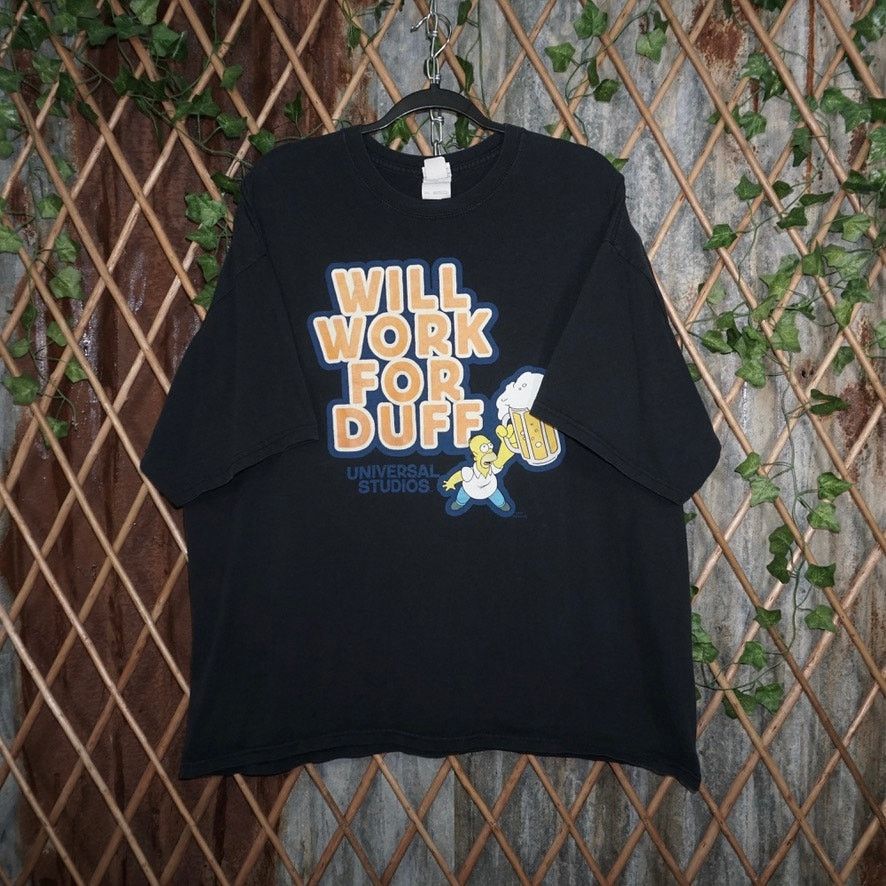 Universal Studios XXL - Vintage Y2K simpsons homer duff Universal Studios tee Size US XXL / EU 58 / 5 - 1 Thumbnail