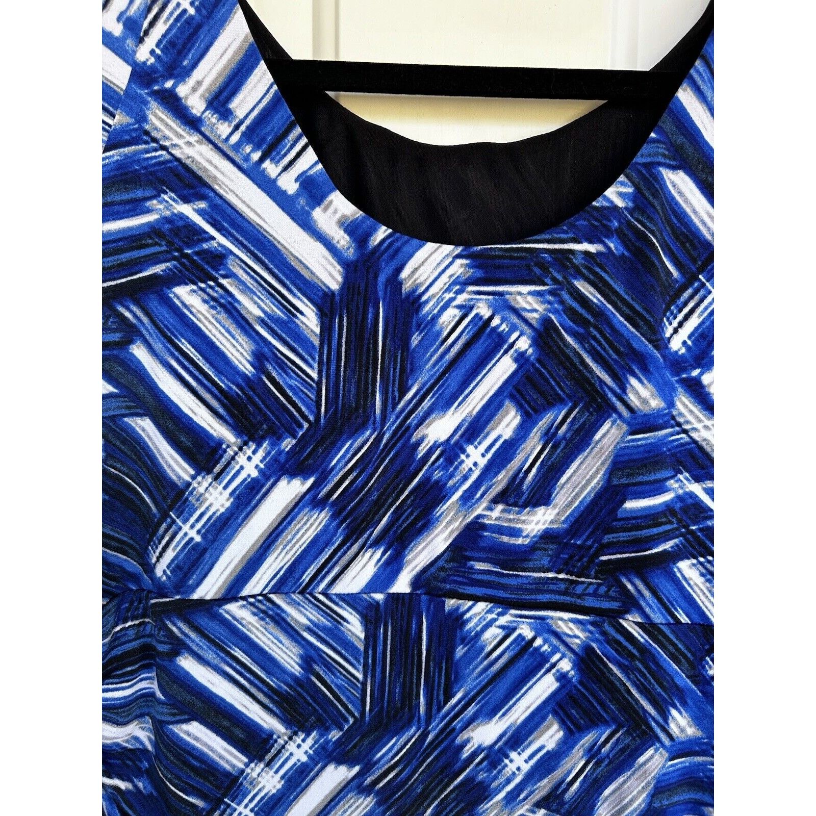 Nine West Nine West Women’s Sleeveless Sheath Dress Size 12 Blue/black Size XL / US 12-14 / IT 48-50 - 6 Thumbnail