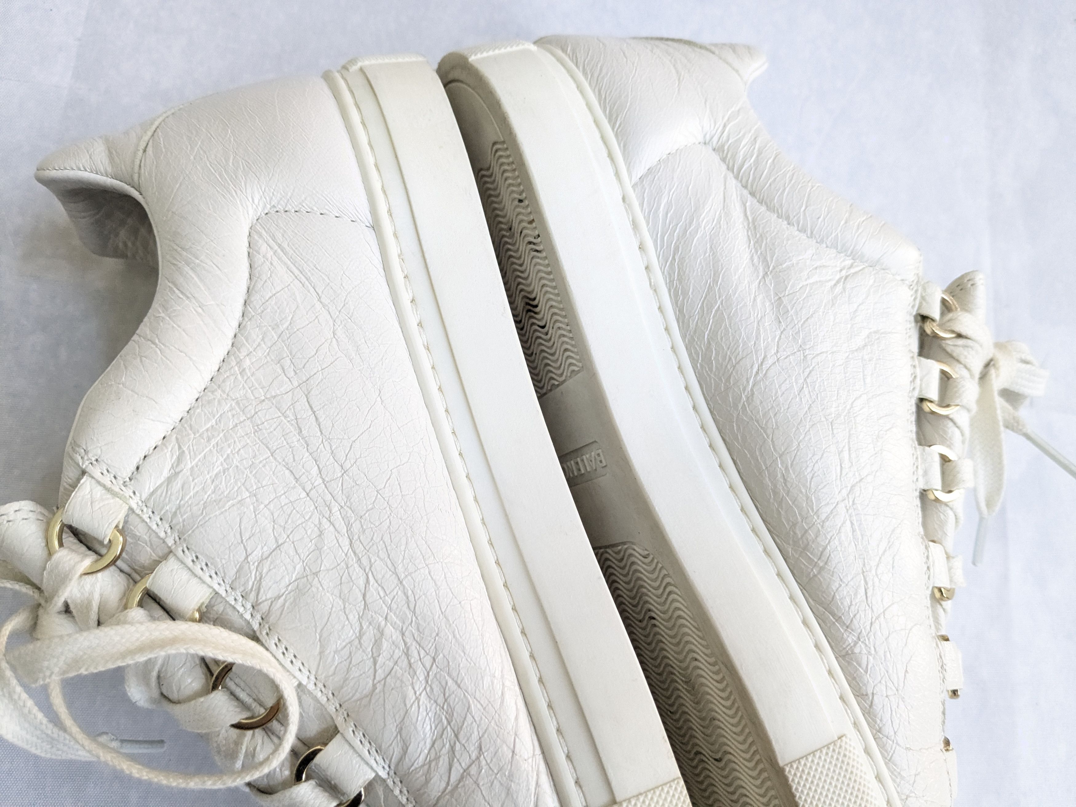 Balenciaga Arena White 8 Low Tops Leather