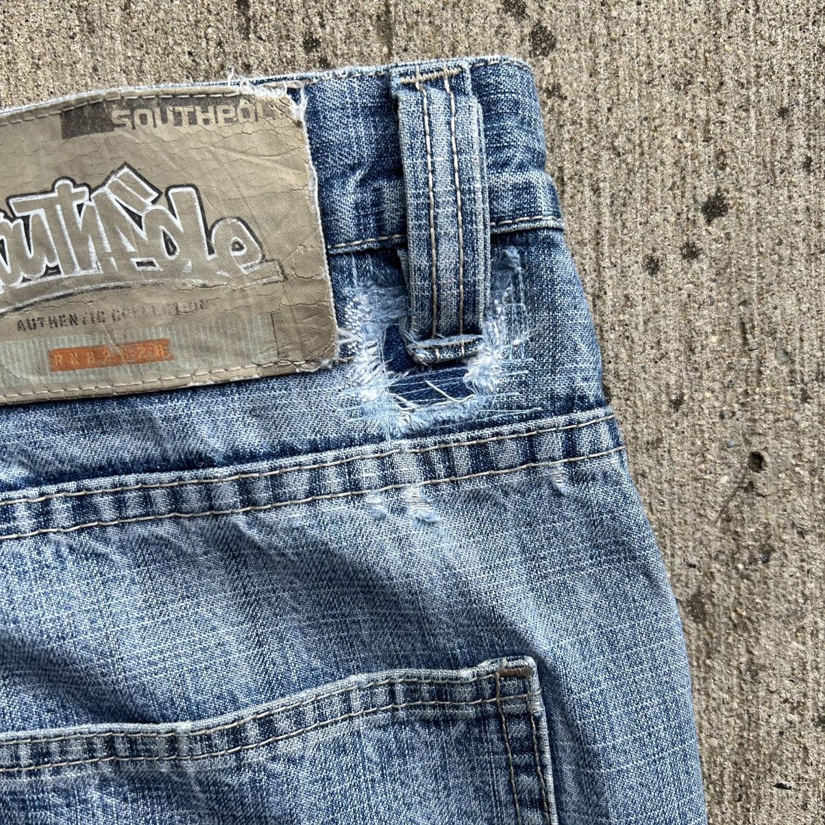 Japanese Brand × Southpole Crazy Vintage 90’s Jnco Style Patches Baggy Blue Jeans USA Size US 34 / EU 50 - 9 Thumbnail