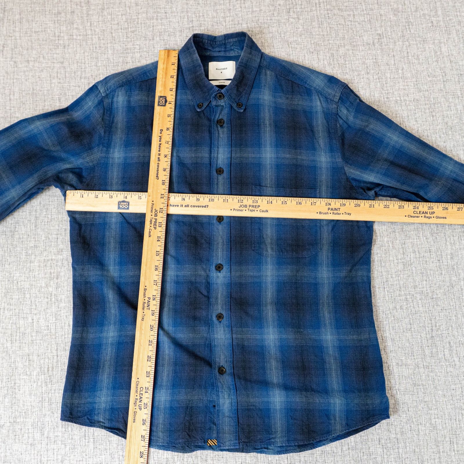 Billy Reid BILLY REID Standard Button down shirt Blue plaid cotton M Size US M / EU 48-50 / 2 - 6 Thumbnail