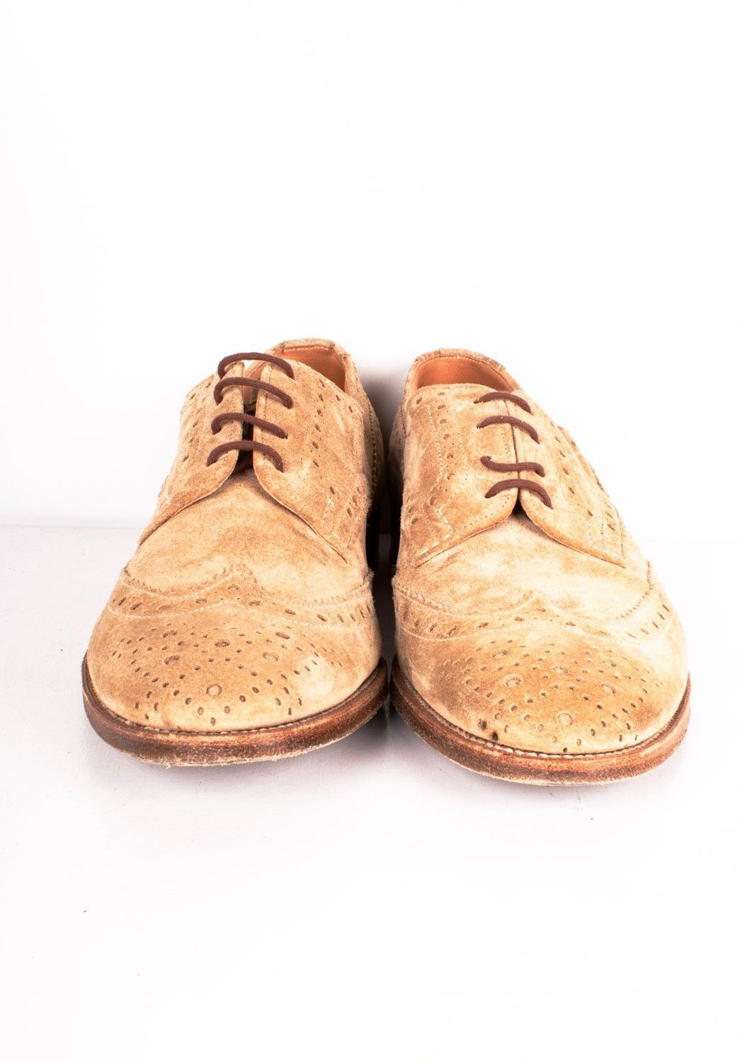 Tricker's Trickers Men Shoes Brogue Suede Size UK7 ½, USA 8 ½, EUR42 Size US 8.5 / EU 41-42 - 2 Thumbnail