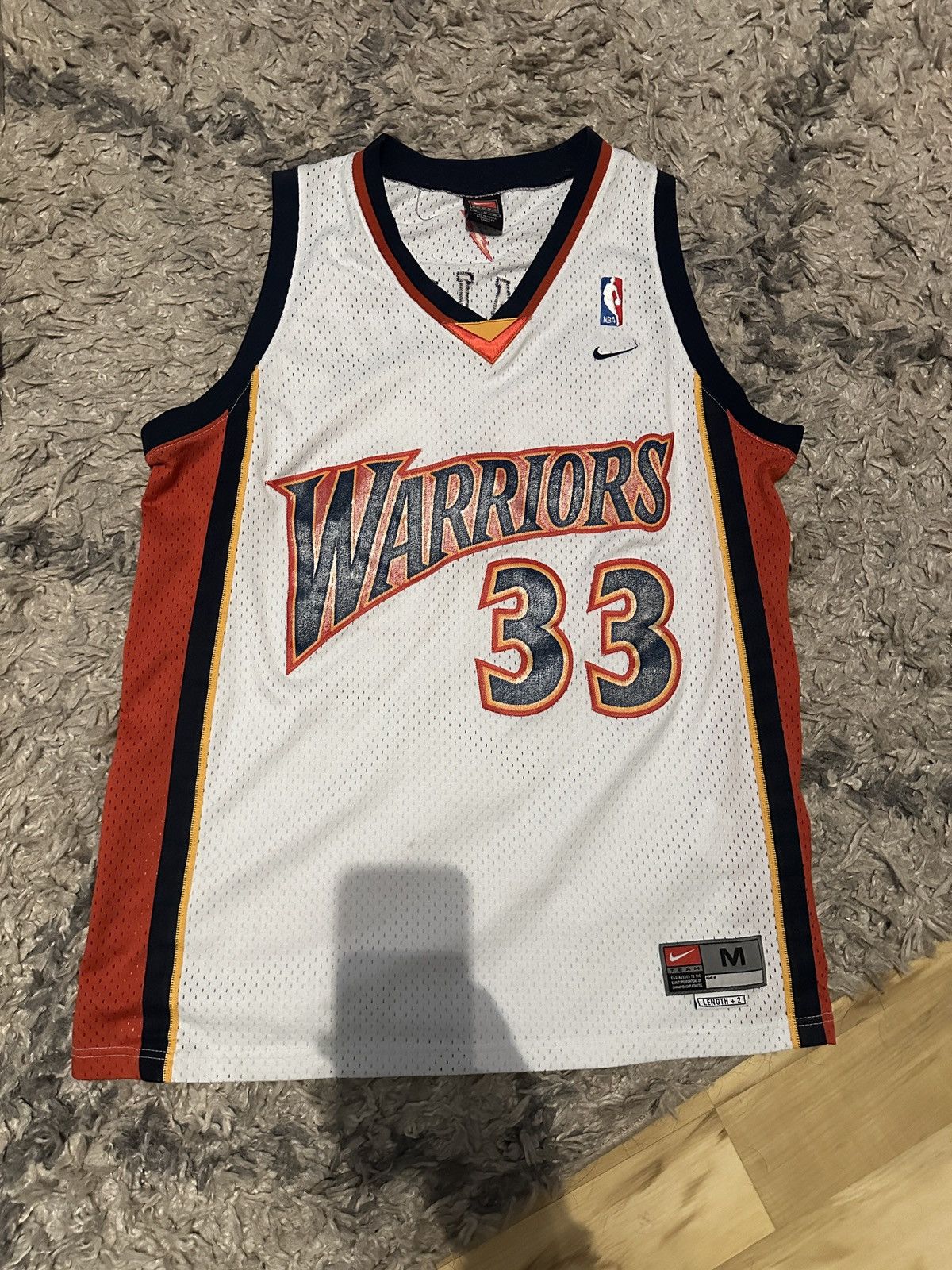 Nike × Vintage Vintage Nike Antawn Jamison #33 Golden State Warriors Jersey Size US M / EU 48-50 / 2 - 1 Thumbnail