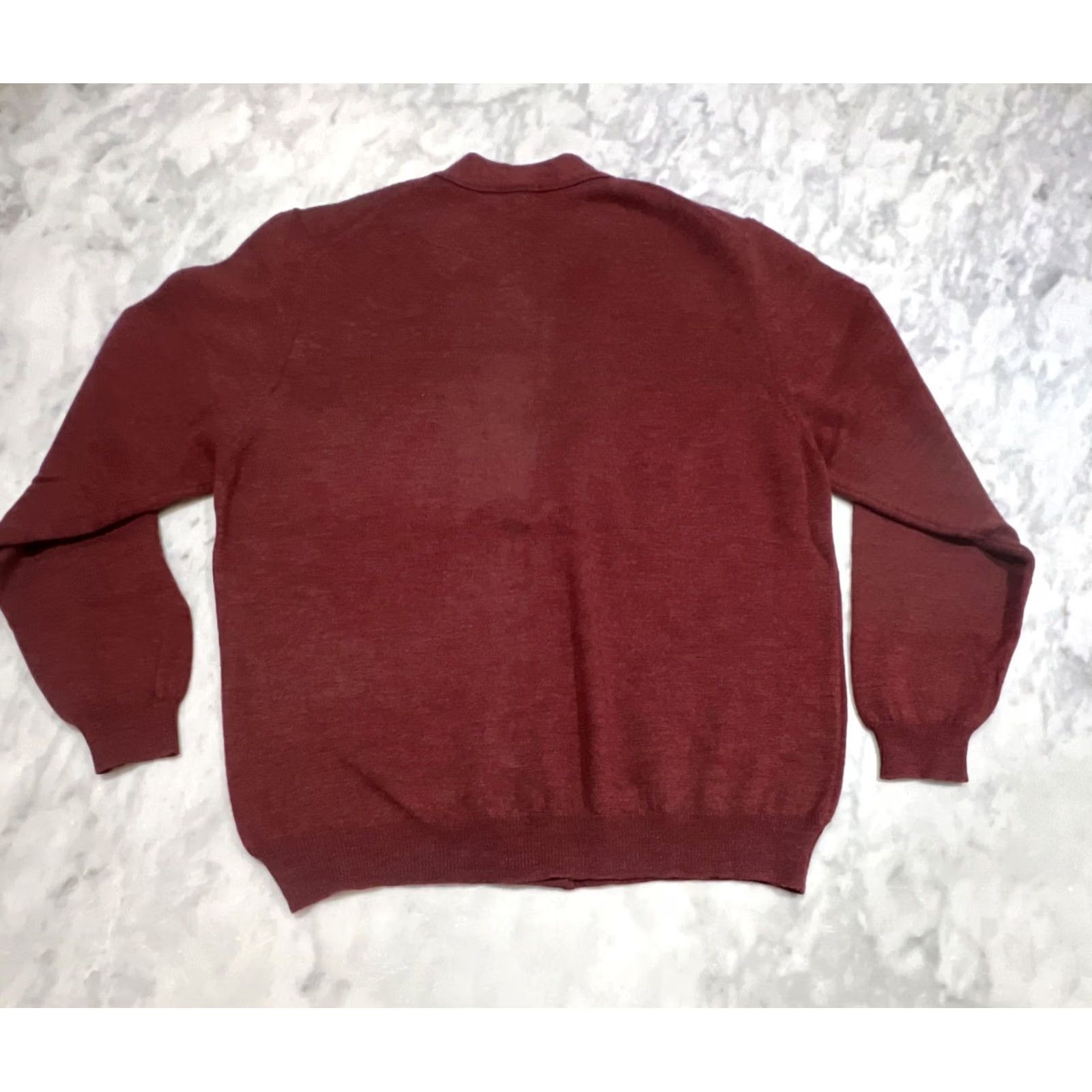 Lands' End VINTAGE Lands' End Wool Sweater Cardigan Women’s M Italy Brown Womens M Wool Sweater Brownish 1990s Secretary/Geek Size M / US 6-8 / IT 42-44 - 5 Thumbnail