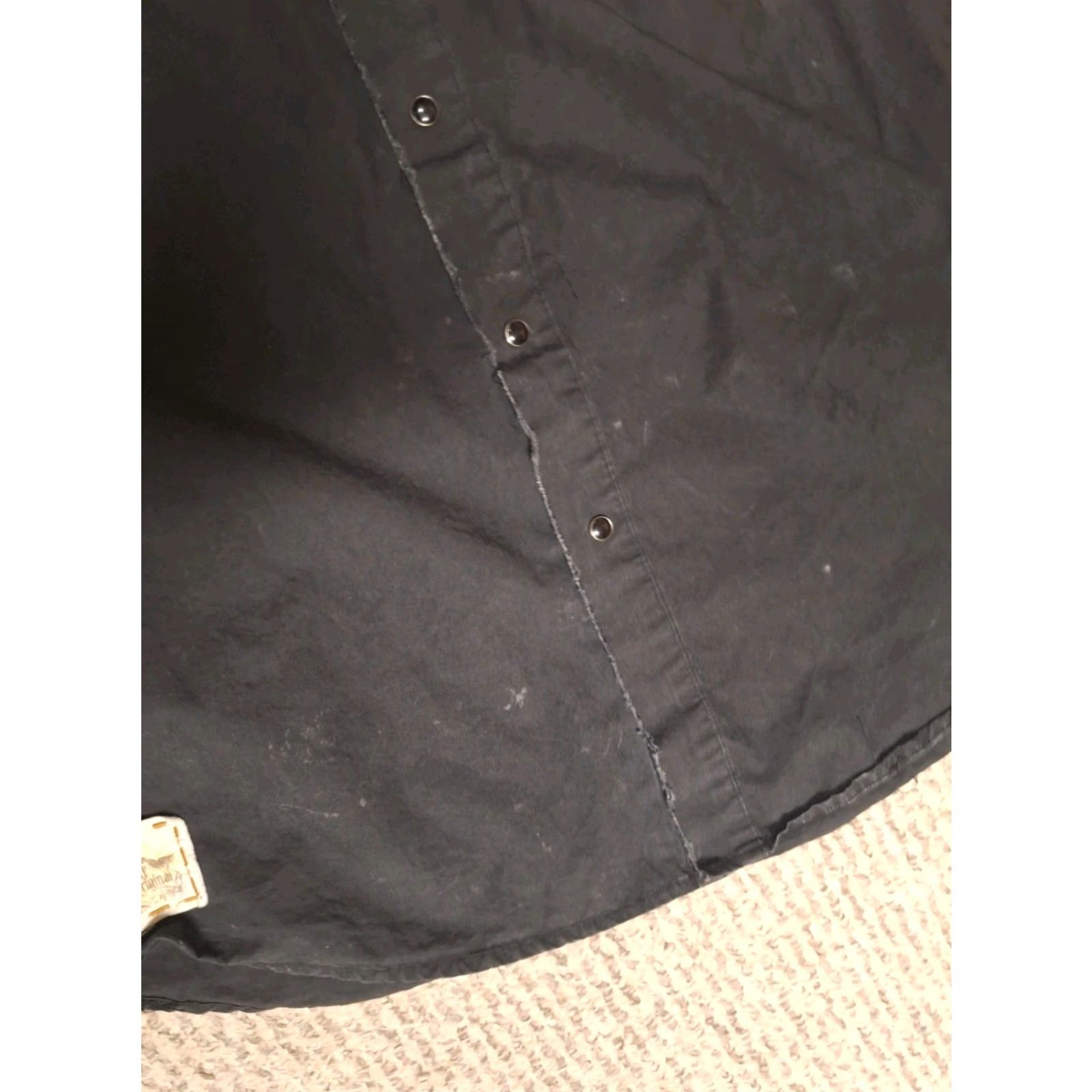 Roar Roar Western Shirt L Distressed Grunge Embroidered Wings Eagle Cowboy Button-Up Men X L Black Size US L / EU 52-54 / 3 - 4 Thumbnail