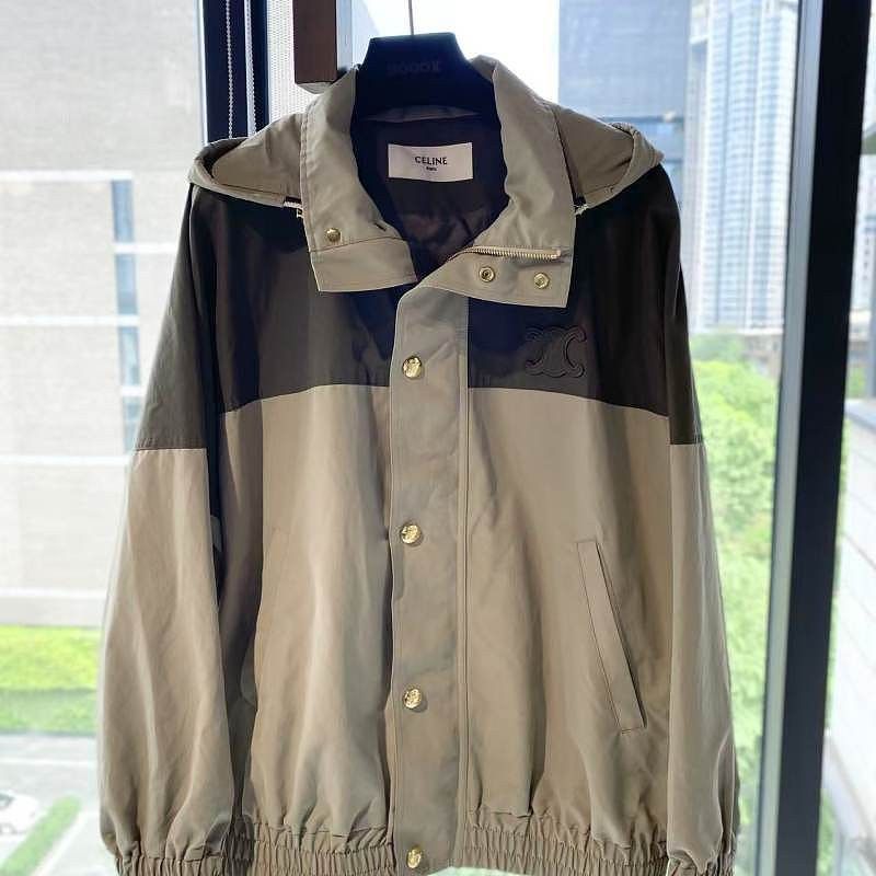 Celine Celine Logo Colorblock Hooded Jacket Size 40 Size S / US 4 / IT 40 - 1 Thumbnail