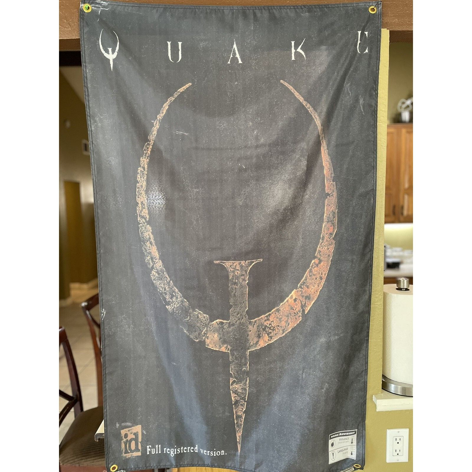 Other QUAKE 5ft Flag PC 1996 id Software Banner Poster Size ONE SIZE - 4 Thumbnail