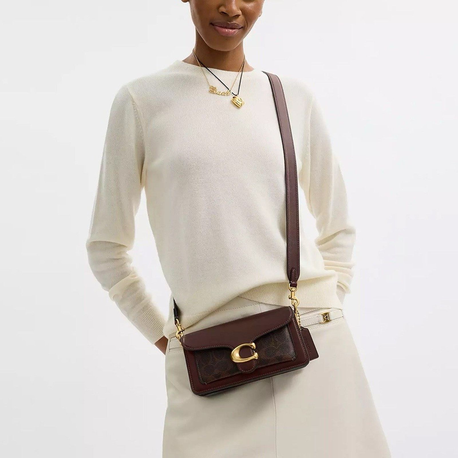 Coach NWT Coach Tabby Shoulder Bag 20 Canvas CY200 Brass/Maple Size ONE SIZE - 4 Thumbnail