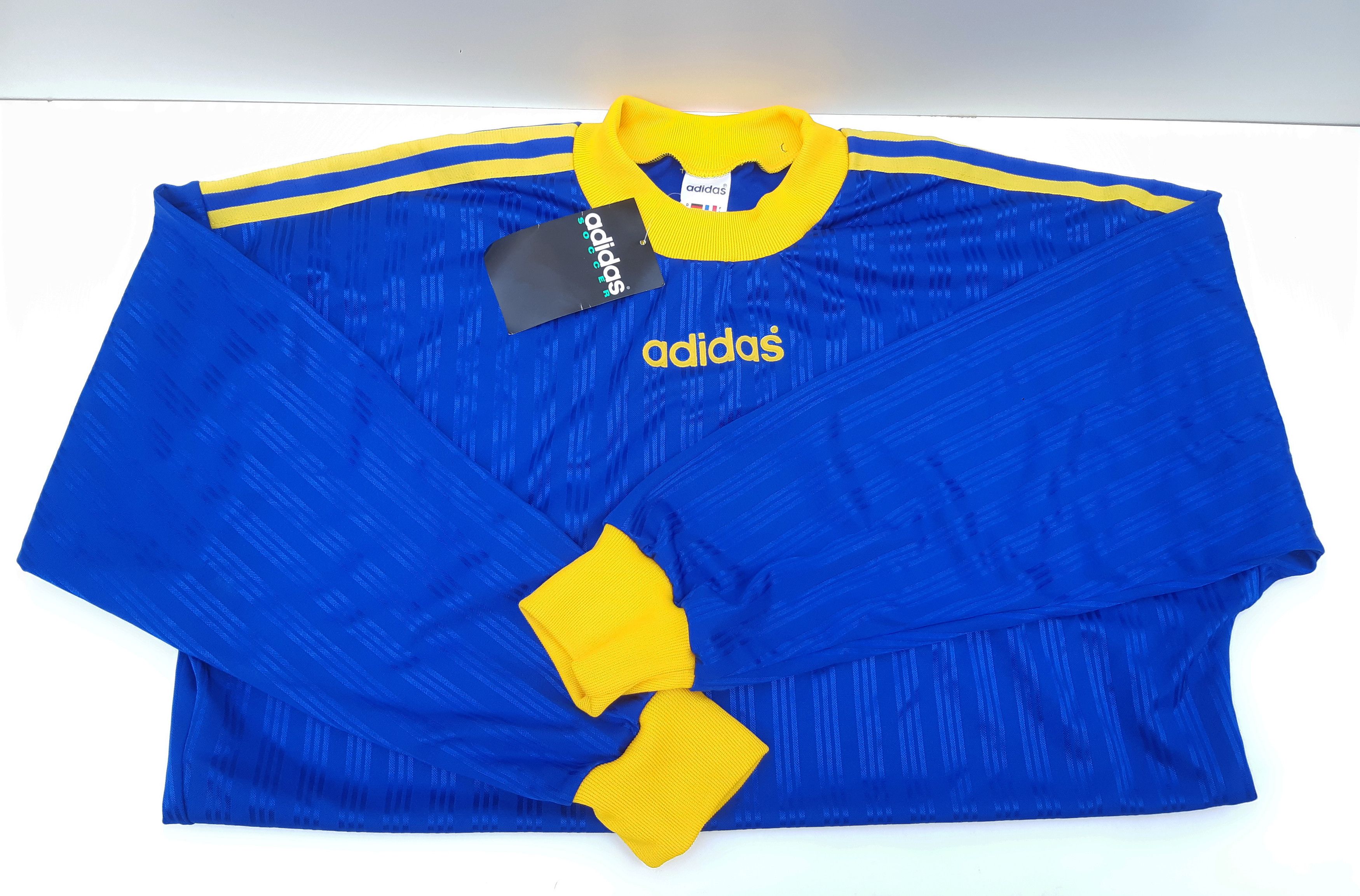 Adidas Vintage 90s ADIDAS Soccer Jersey Made in England size L NWT Size US L / EU 52-54 / 3 - 3 Thumbnail