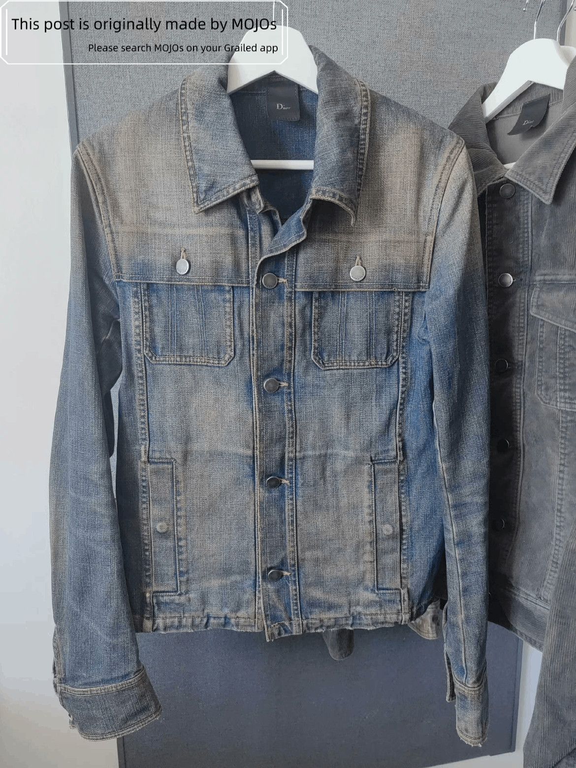 Dior Dior Homme 04SS Strip Wax Denim Destroy Jkt | Grailed